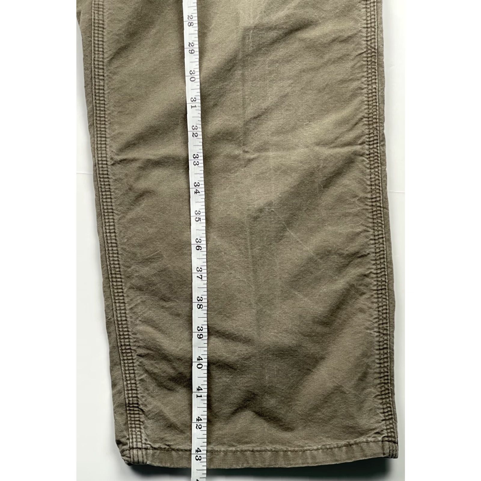 Carhartt VINTAGE Carhartt Pants Canvas Work Dungaree Carpenter 5-Pocket Original Dungaree Fit 38 x 34 Gray 100% Cotton Mens Mens B151 LBR Size US 38 / EU 54 - 7 Thumbnail