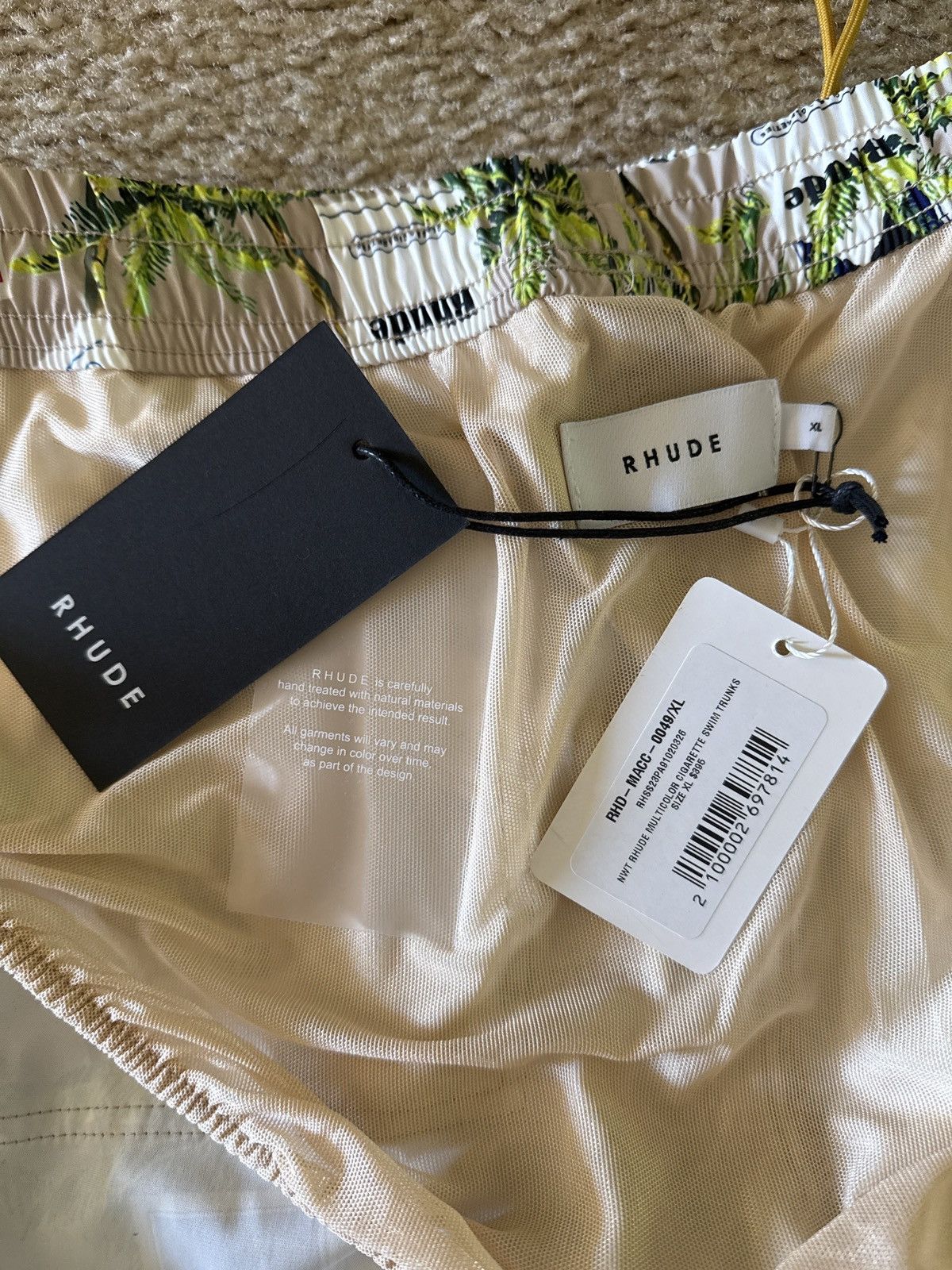 Rhude RHUDE Men's Cigarette Cases Drawstring Shorts XL Size US 38 / EU 54 - 9 Thumbnail