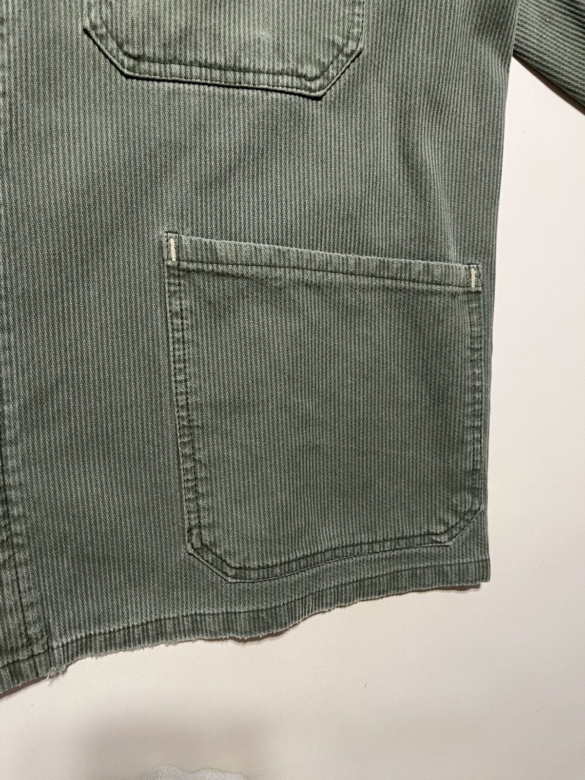 Vintage Vintage 80’s French Workwear Chore Jacket Distressed Grunge Size US L / EU 52-54 / 3 - 12 Thumbnail
