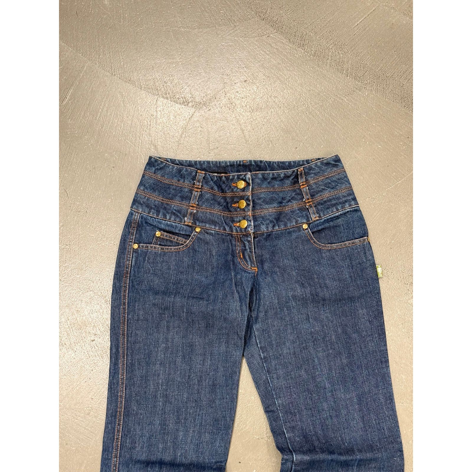 Jean Paul Gaultier 2000s Jean Paul Gaultier double waisted jeans Size US 29 - 3 Thumbnail