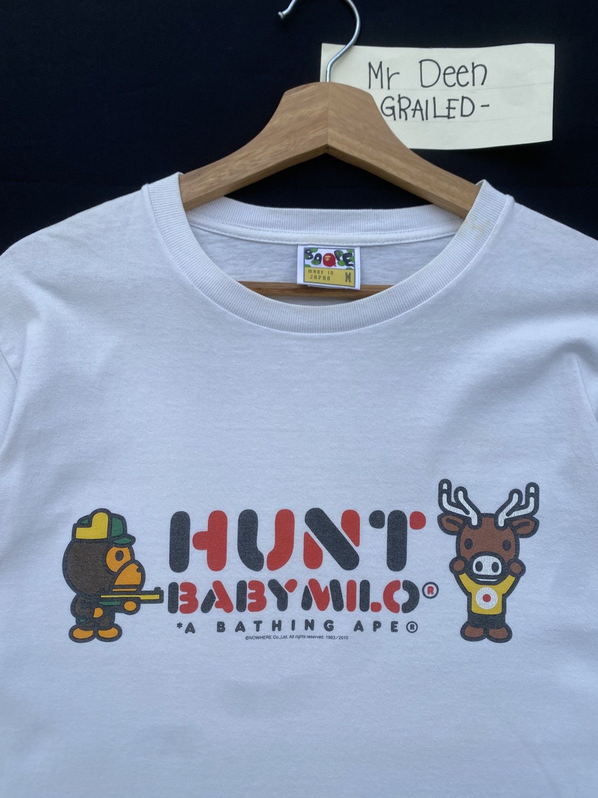 Bape Rare BAPE SS2010 Hunt Baby Milo Tshirt Size US M / EU 48-50 / 2 - 1 Thumbnail