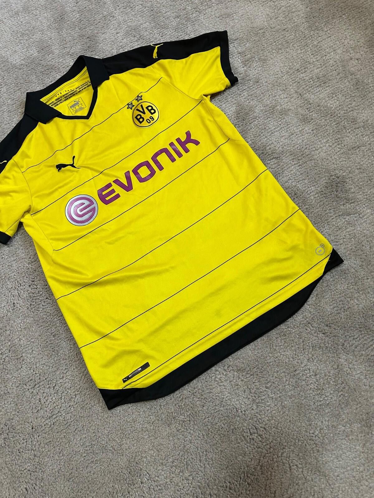Puma Borussia Dortmund 2015/16 Home Football Shirt Soccer Jersey Size US L / EU 52-54 / 3 - 2 Thumbnail