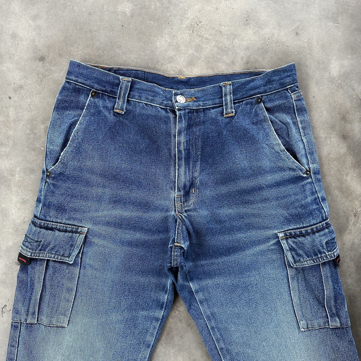 Japanese Brand Vintage Japanese Cargo Denim Raw Distressed Jean Size 31 Size US 31 - 3 Thumbnail
