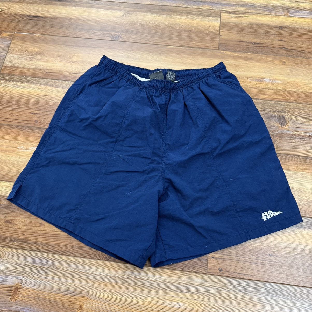 No Fear Vintage Blue Nylon No Fear Running Athletic Shorts Size US 30 / EU 46 - 1 Thumbnail
