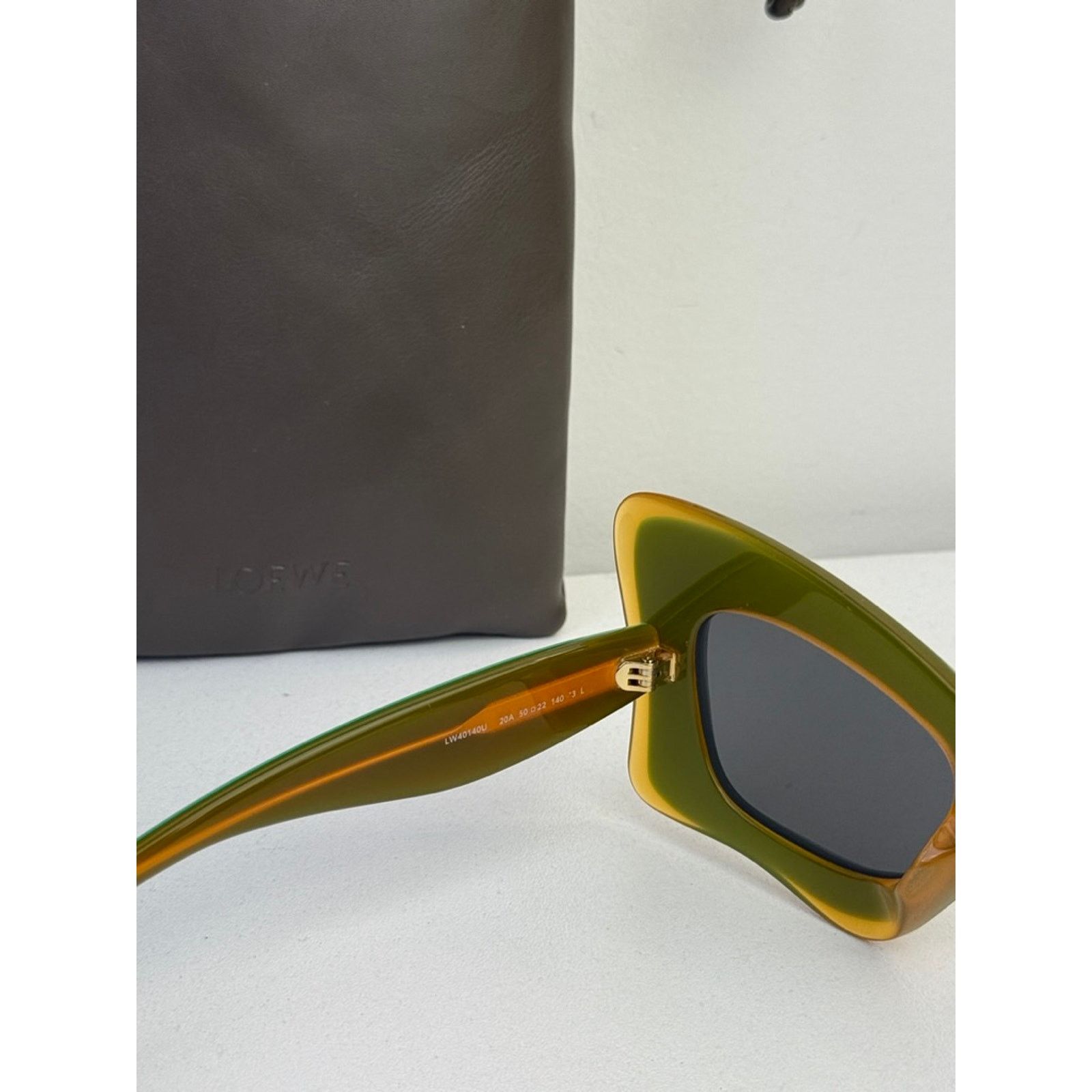 Loewe NEW Loewe LW40140U Layered Curvy Cat Eye Sunglasses in Grey Size ONE SIZE - 7 Thumbnail