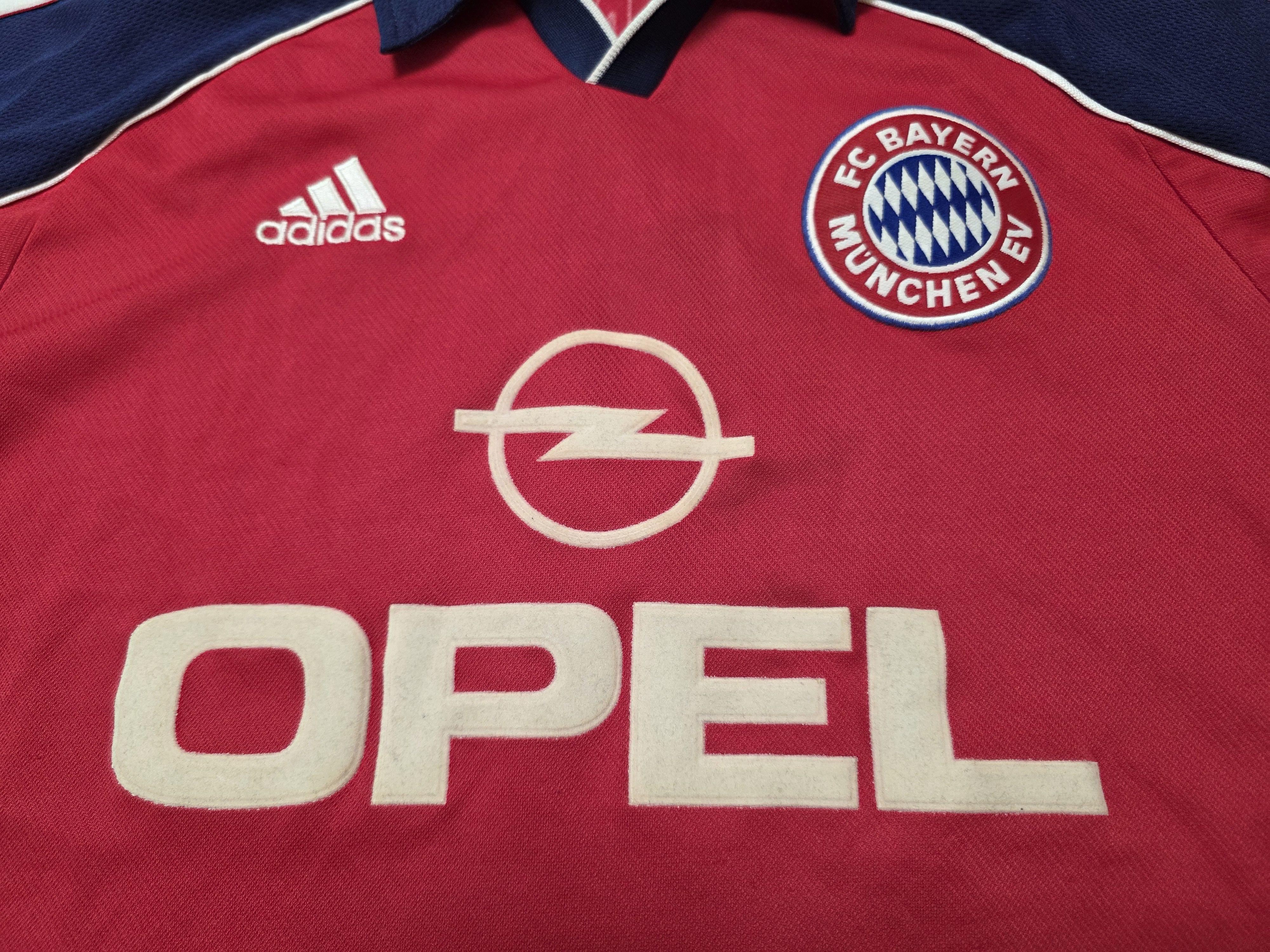 Adidas BAYERN MUNICH 1999 2001 HOME FOOTBALL SHIRT SOCCER JERSEY Size US M / EU 48-50 / 2 - 3 Thumbnail