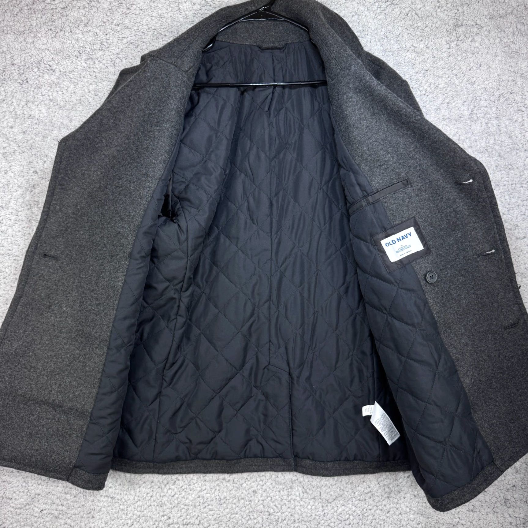 Old Navy Old Navy Peacoat Double Breasted Gray Jacket Lined Men's Size Large Size US L / EU 52-54 / 3 - 5 Thumbnail