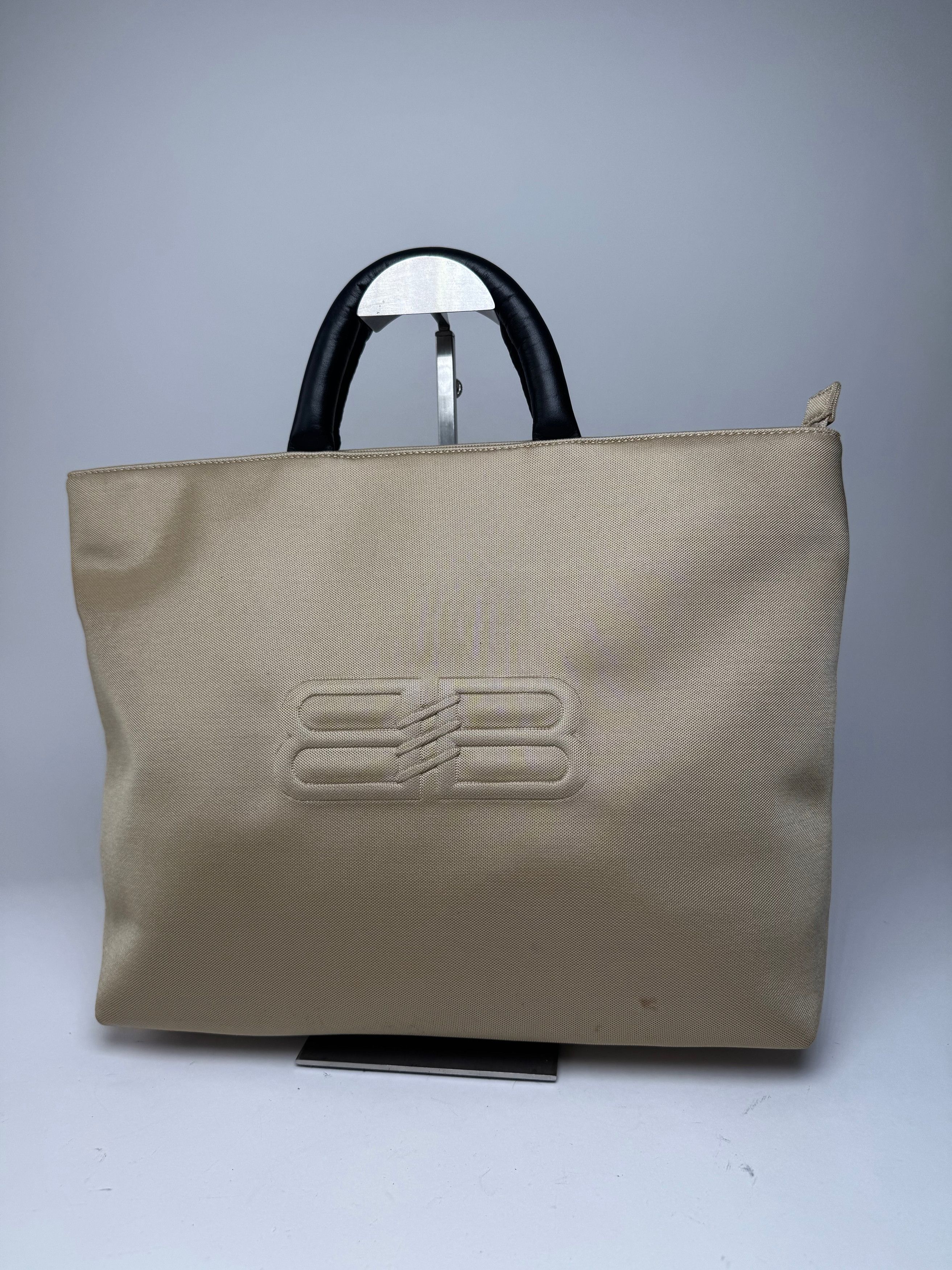 Balenciaga Vintage Canvas Leather Handbag Golden Black Size ONE SIZE - 1 Thumbnail