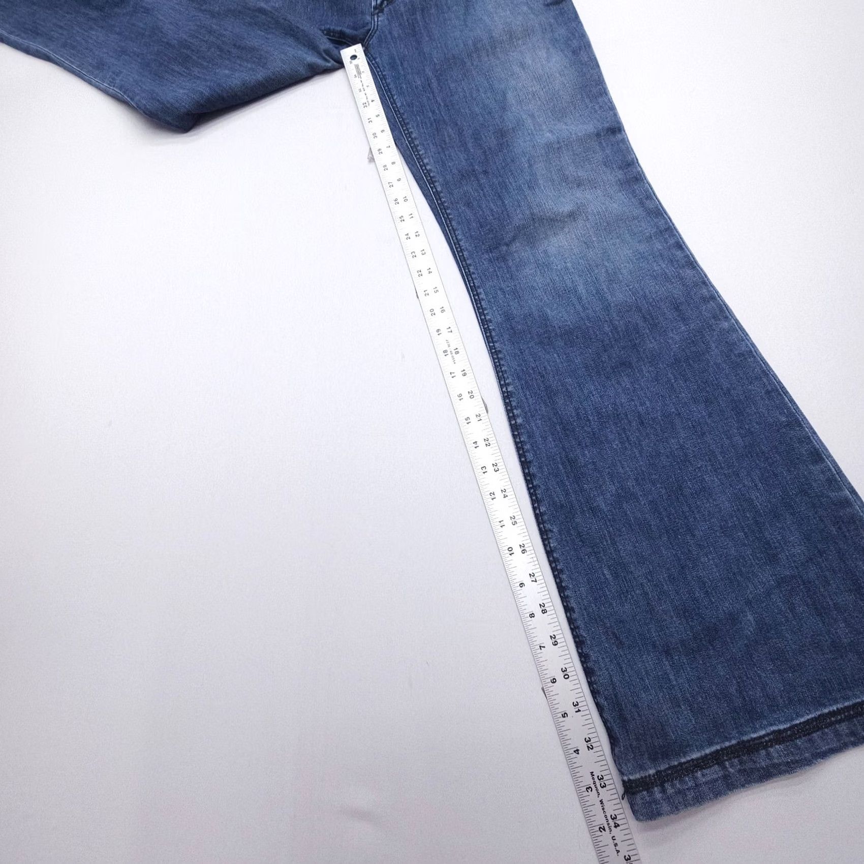 Silver Jeans Co. VINTAGE Silver Jeans Keri Low Rise Flare Jeans Size 30 x 34 Dark Wash Y2K Boho 2000s Womens Size 30" / US 8 / IT 44 - 7 Thumbnail