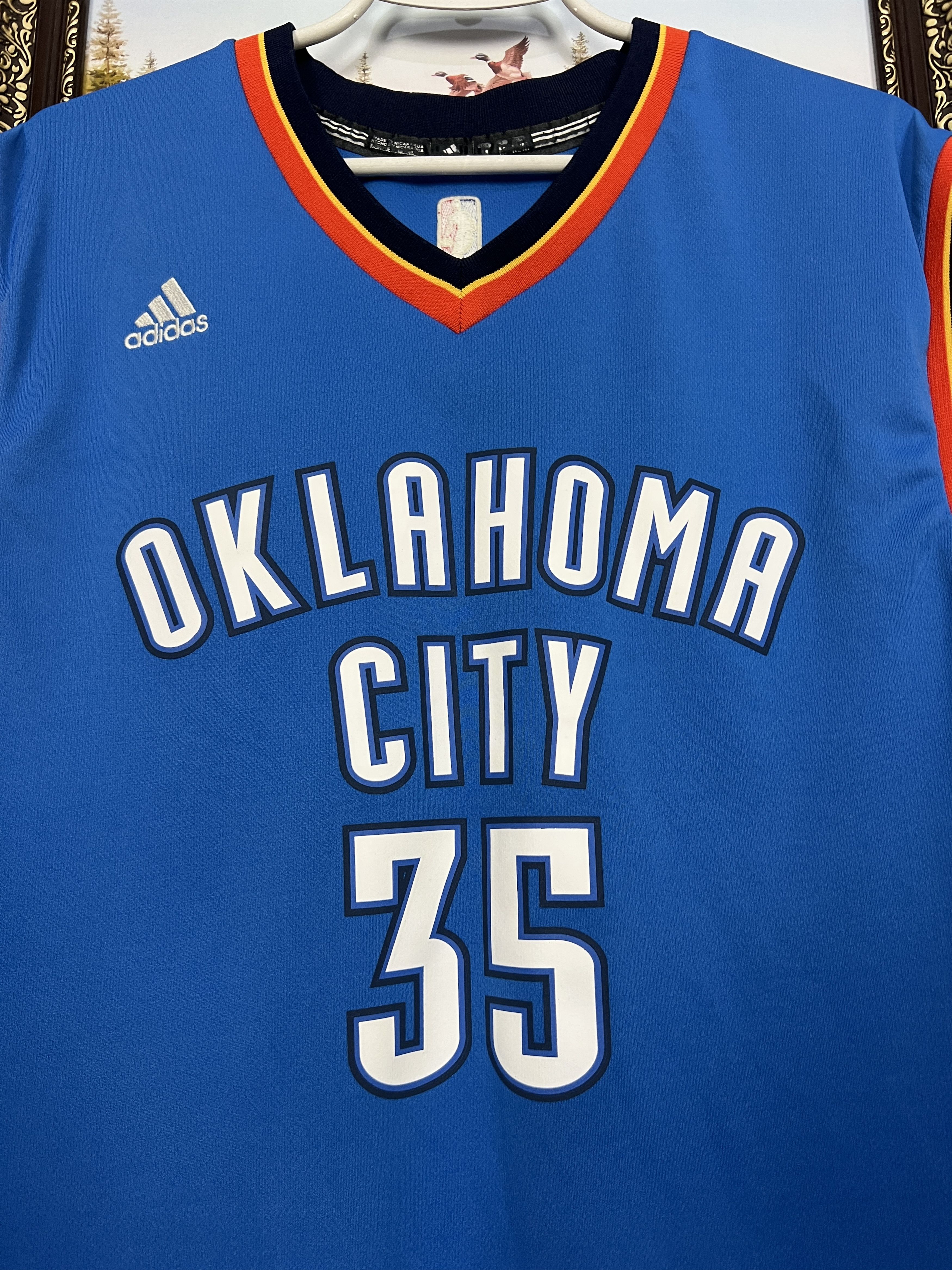 Adidas Adidas Oklahoma City Thunder NBA Jersey #35 Durand Trikot Size US M / EU 48-50 / 2 - 3 Thumbnail