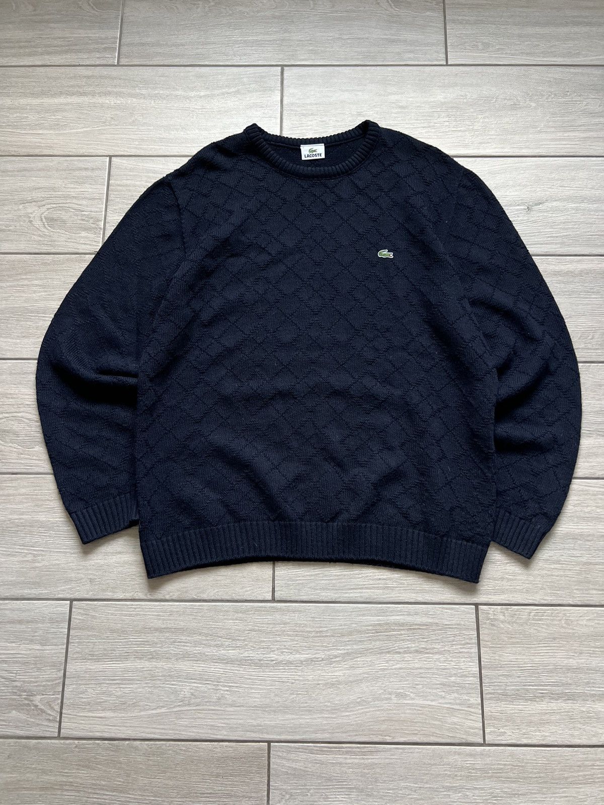 Lacoste Vintage Lacoste Sweater Wool Knit Baggy 90s France 🇫🇷 Size US XL / EU 56 / 4 - 2 Thumbnail
