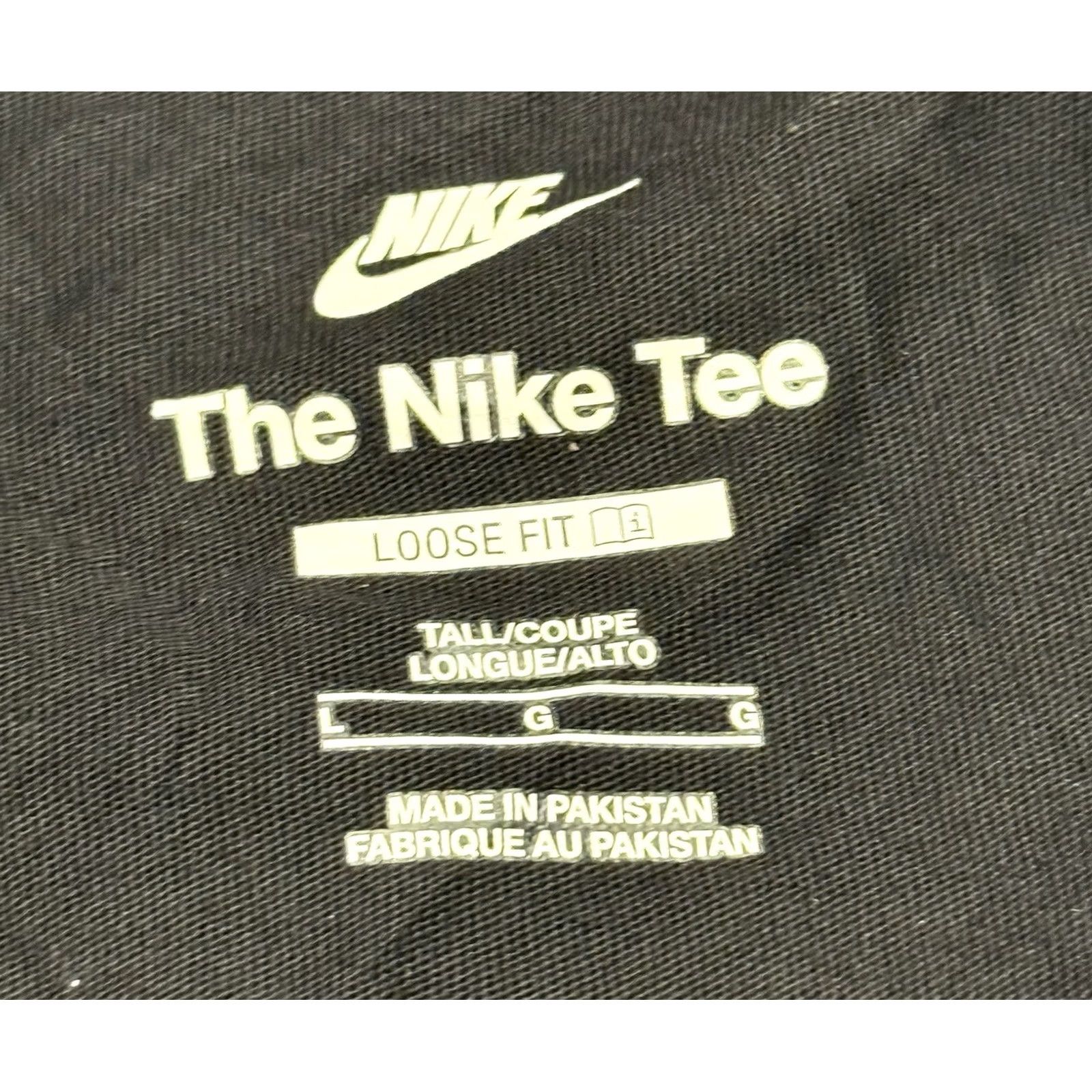 Nike Nike Air Max90 T-Shirt Large Tall Relaxed Embroidered Swoosh Graphic Black Mens 90s Size US L / EU 52-54 / 3 - 6 Thumbnail
