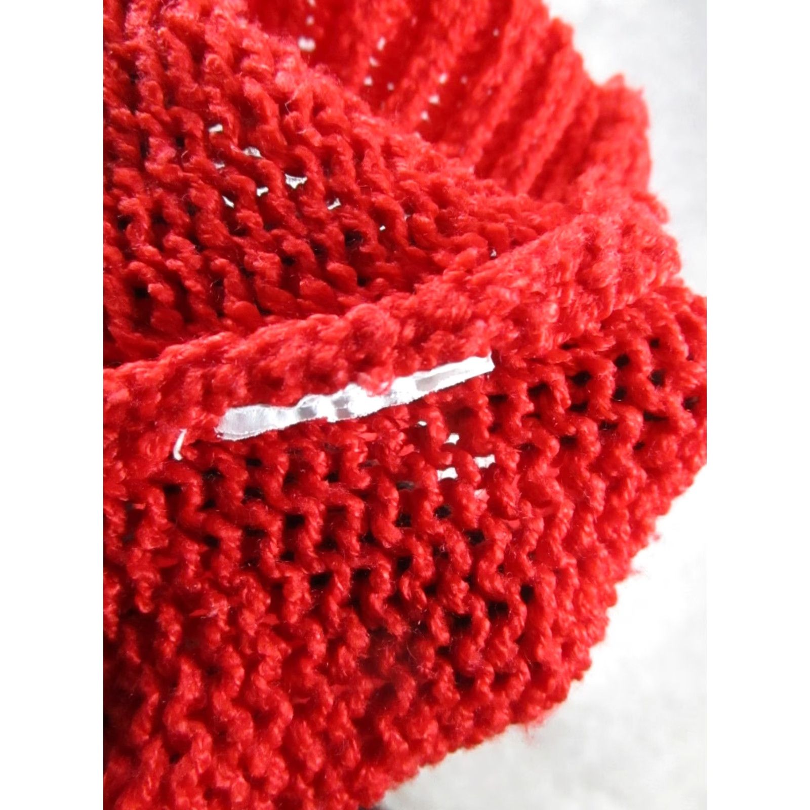 Zara ZARA Sweater Womens 12 Red Knit Pullover Round Neck Long Sleeve Knit Casual Pullover Women's 90s? (No, avoid mislead). Size XL / US 12-14 / IT 48-50 - 4 Thumbnail