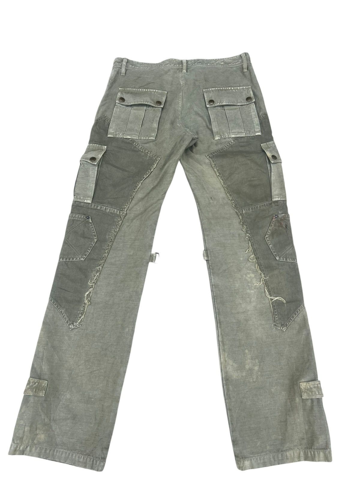 Kiminori Morishita HALB Japan Multi Pocket Fade Olive Green Trouser Pant Size US 32 / EU 48 - 12 Thumbnail