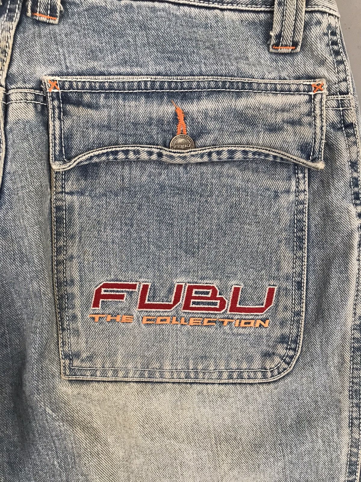 Fubu × Vintage Vintage Fubu SpellOut tapered fit denim Size US 31 - 11 Thumbnail