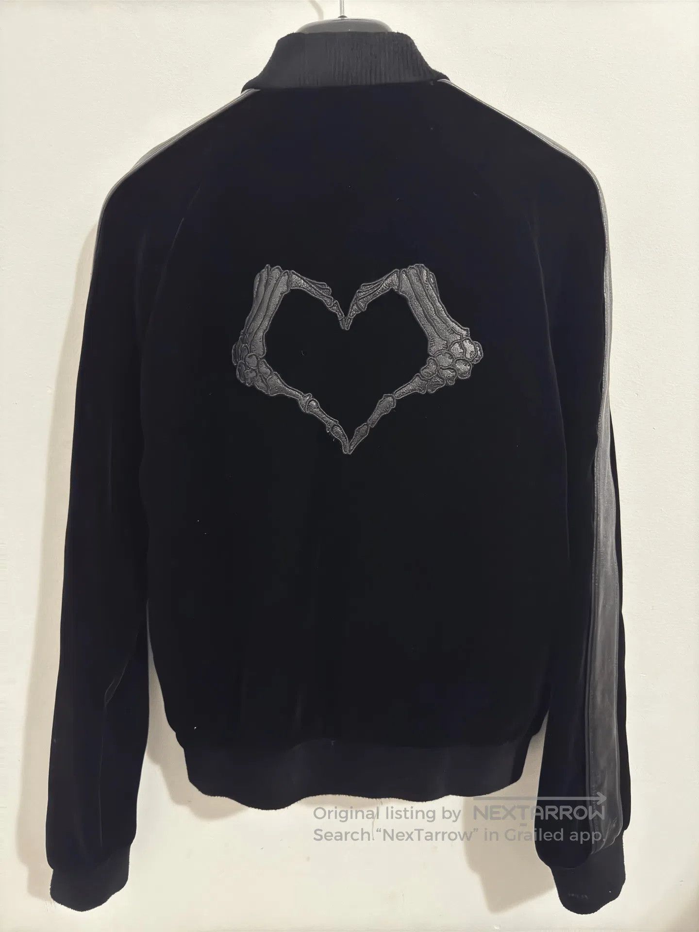 Saint Laurent Paris Saint Laurent Black Velvet Skull Jacket. Size US S / EU 44-46 / 1 - 2 Thumbnail