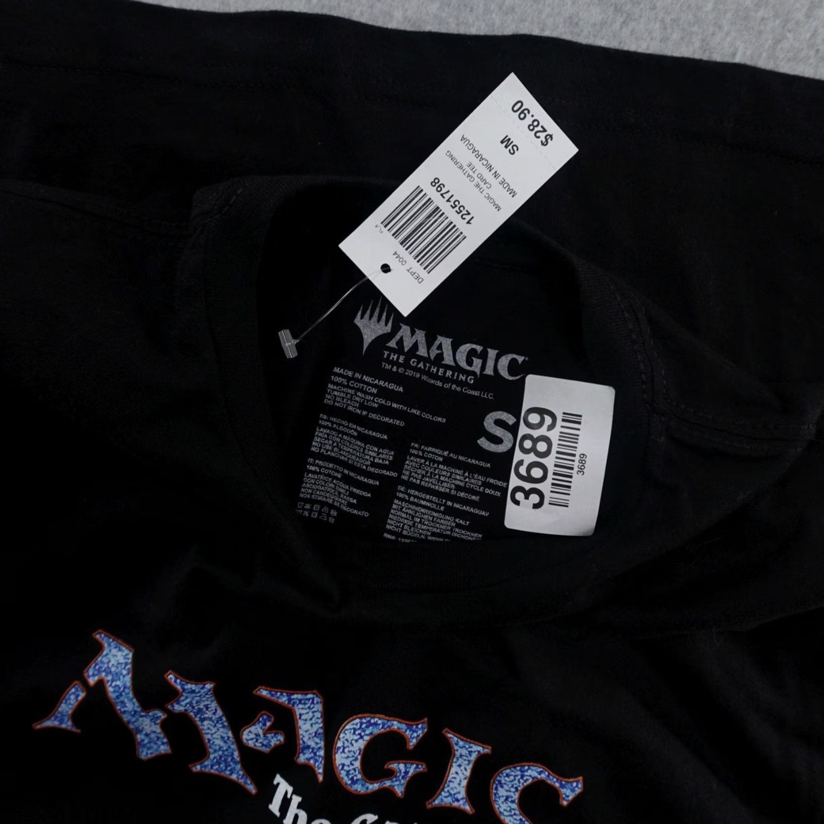 Vintage Magic the Gathering T-Shirt Adult Small Black Mtg Cards Graphic Box Lunch Size US S / EU 44-46 / 1 - 5 Thumbnail