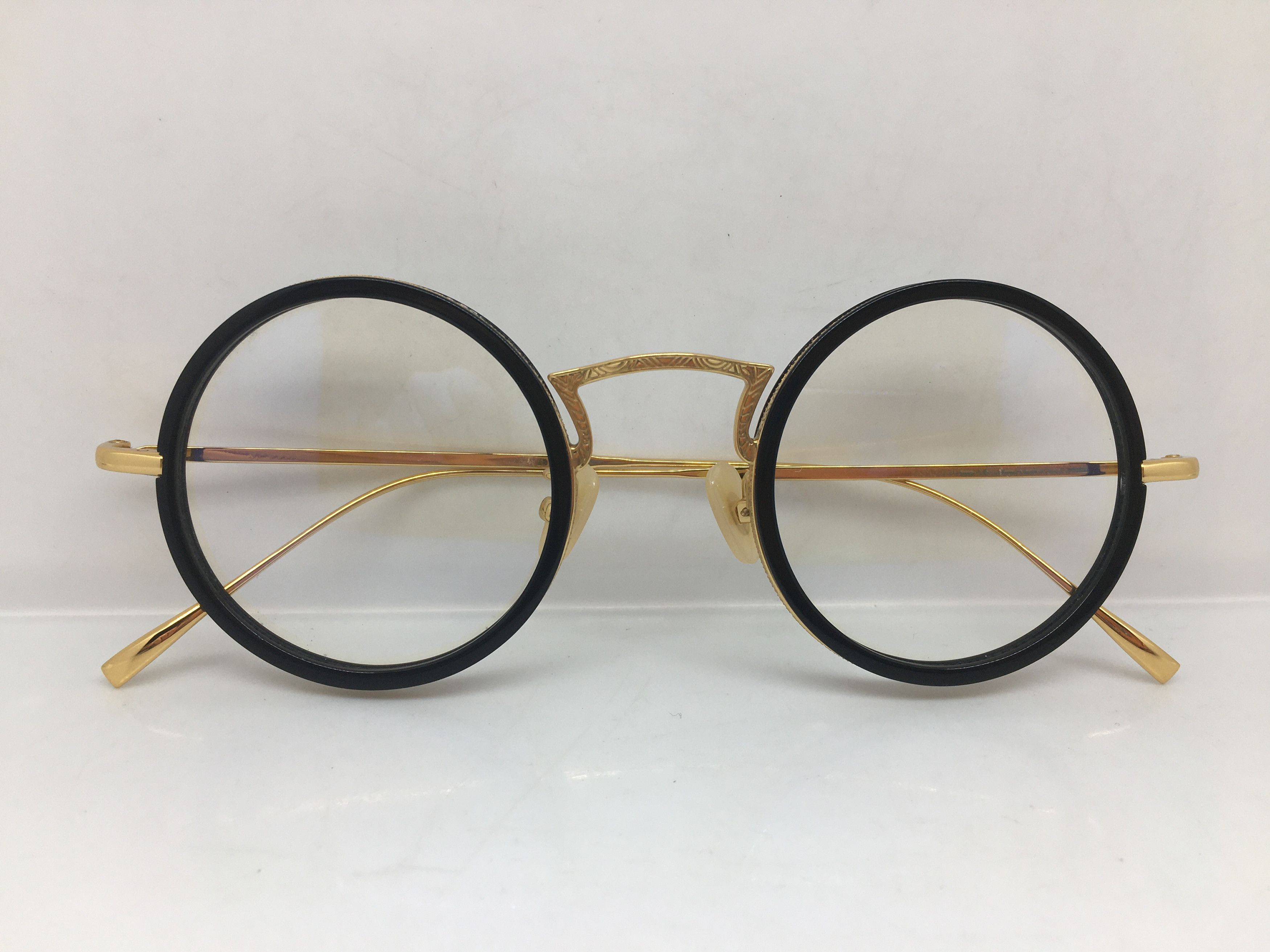 Other Gold Round Eyeglasses Frame GATSBY ARISTOCRAT Size ONE SIZE - 6 Thumbnail