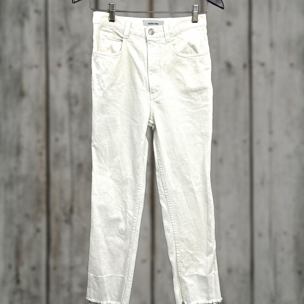 Rachel Comey RACHEL COMEY Jeans Womens 0 Raw Hem High Rise Cropped Ankle Quiet Luxury Boho Shirt? Size 25" / US 0 / IT 36 - 1 Thumbnail