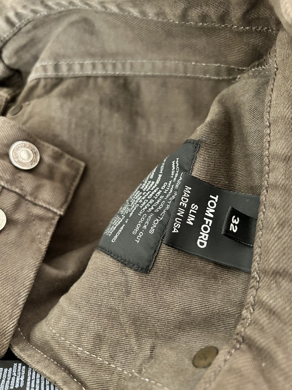 Tom Ford Tom Ford SLIM SELVAGE BULL DENIM JEANS size 32 TFD001 BRj02 Size US 32 / EU 48 - 6 Thumbnail