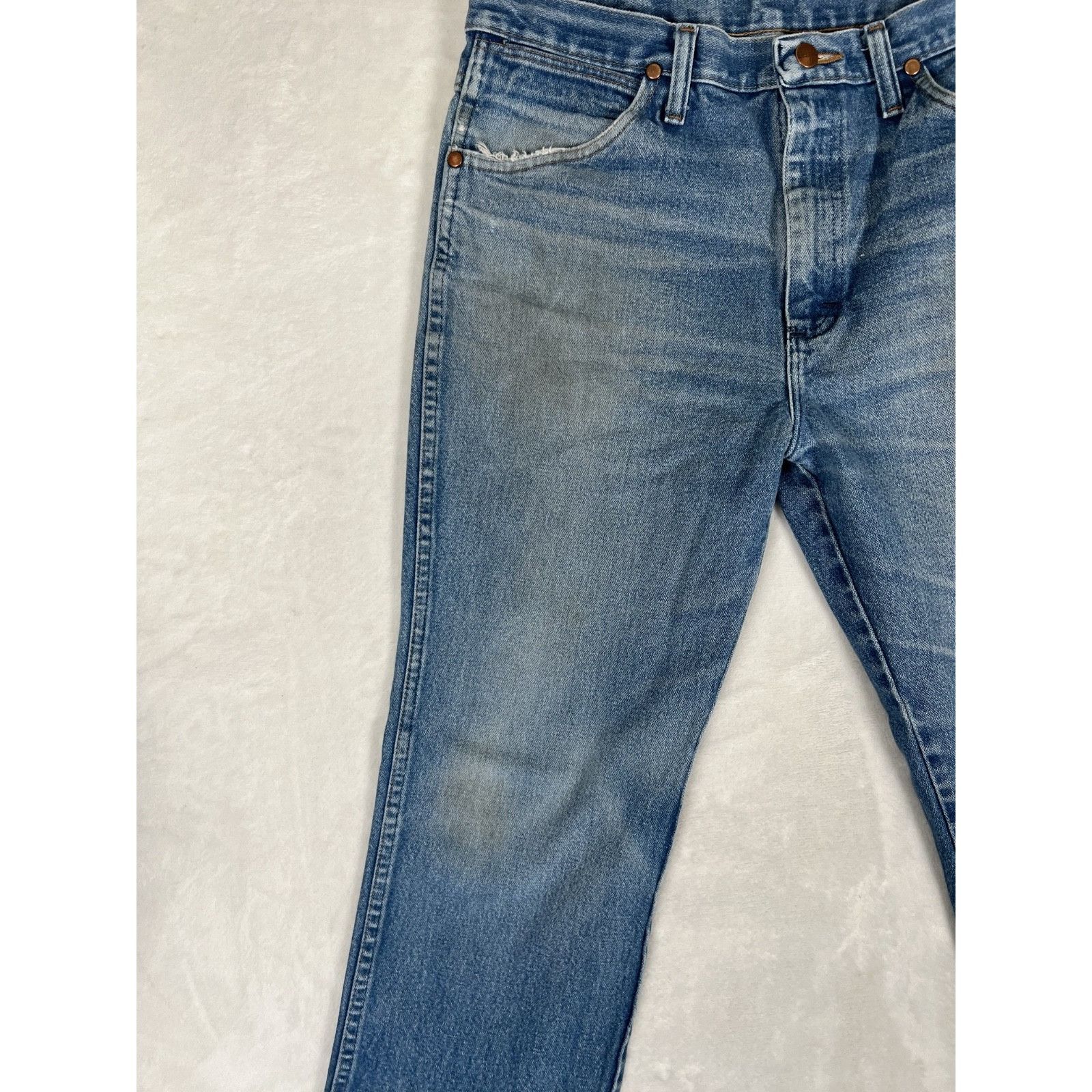 Wrangler Vintage Wrangler Regular Fit Cowboy Blue Denim Jeans Men's S Size US 32 / EU 48 - 4 Thumbnail