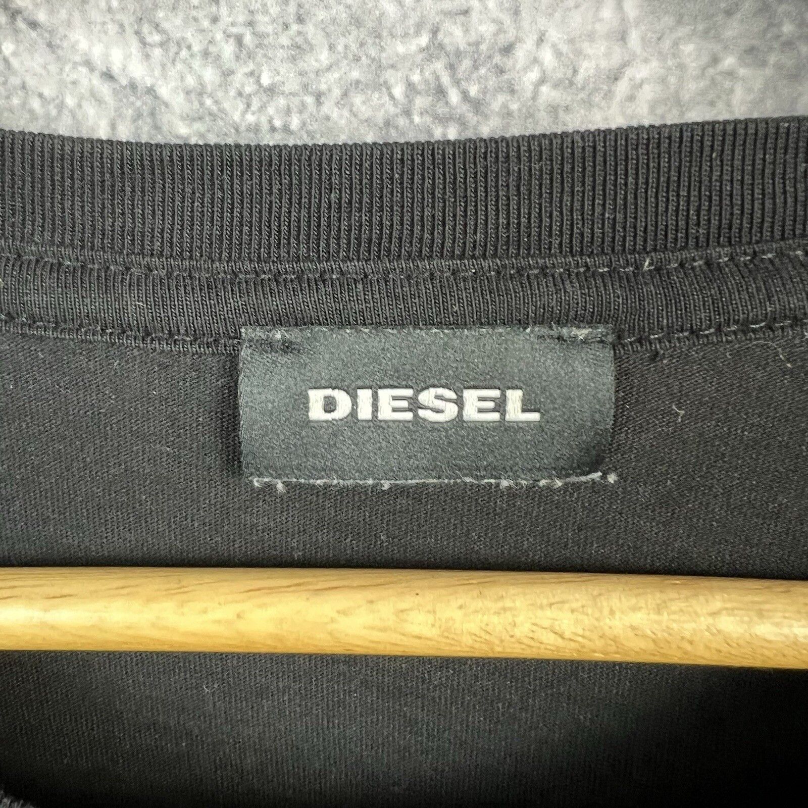 Diesel Diesel Tee Men's Size XL Short Sleeve Black Size US XL / EU 56 / 4 - 3 Thumbnail