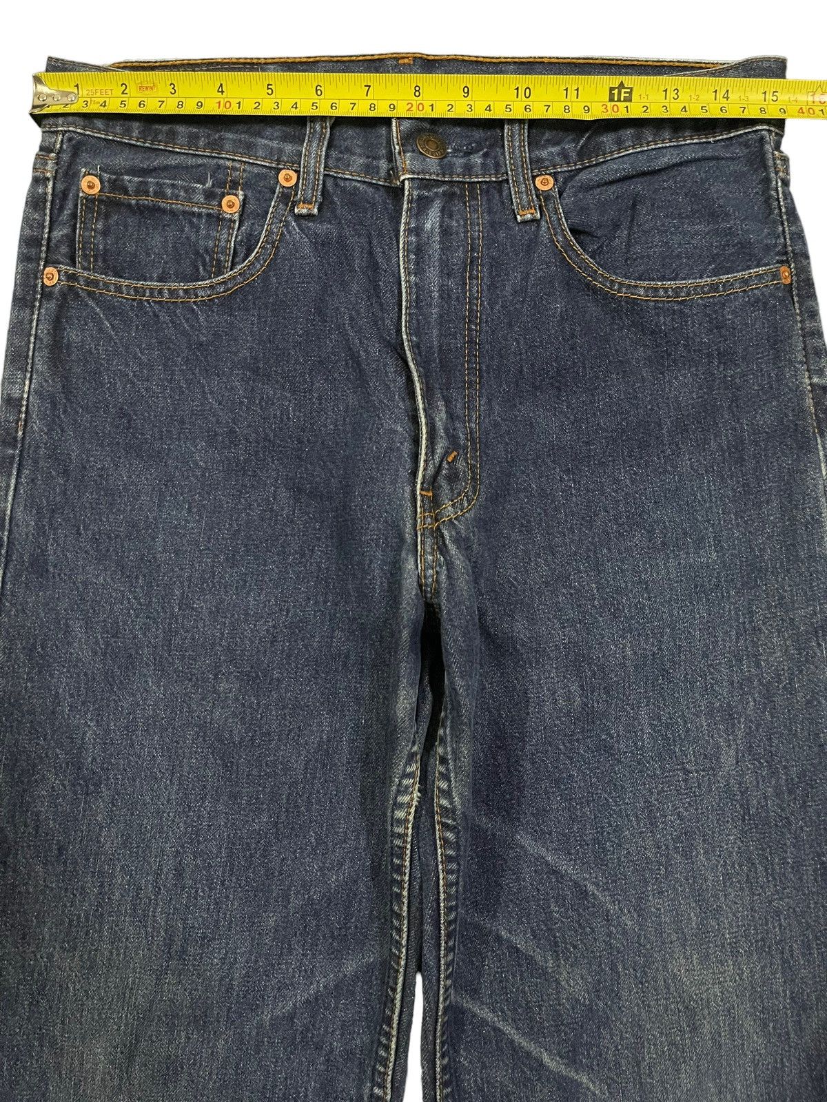 Levi's Vintage 90s Levis 508 Blue Wash Distress Baggy Jeans Size US 30 / EU 46 - 10 Thumbnail