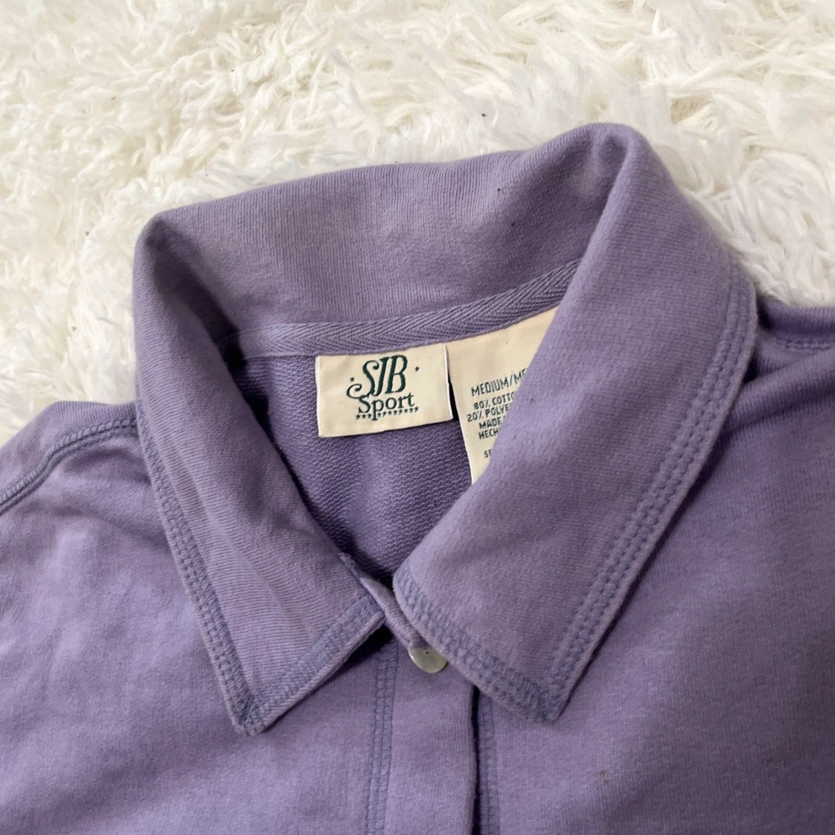 Vintage VINTAGE St. Johns Bay Womens M Button Knit Purple Lilac Soft Warm Adult L Size M / US 6-8 / IT 42-44 - 4 Thumbnail