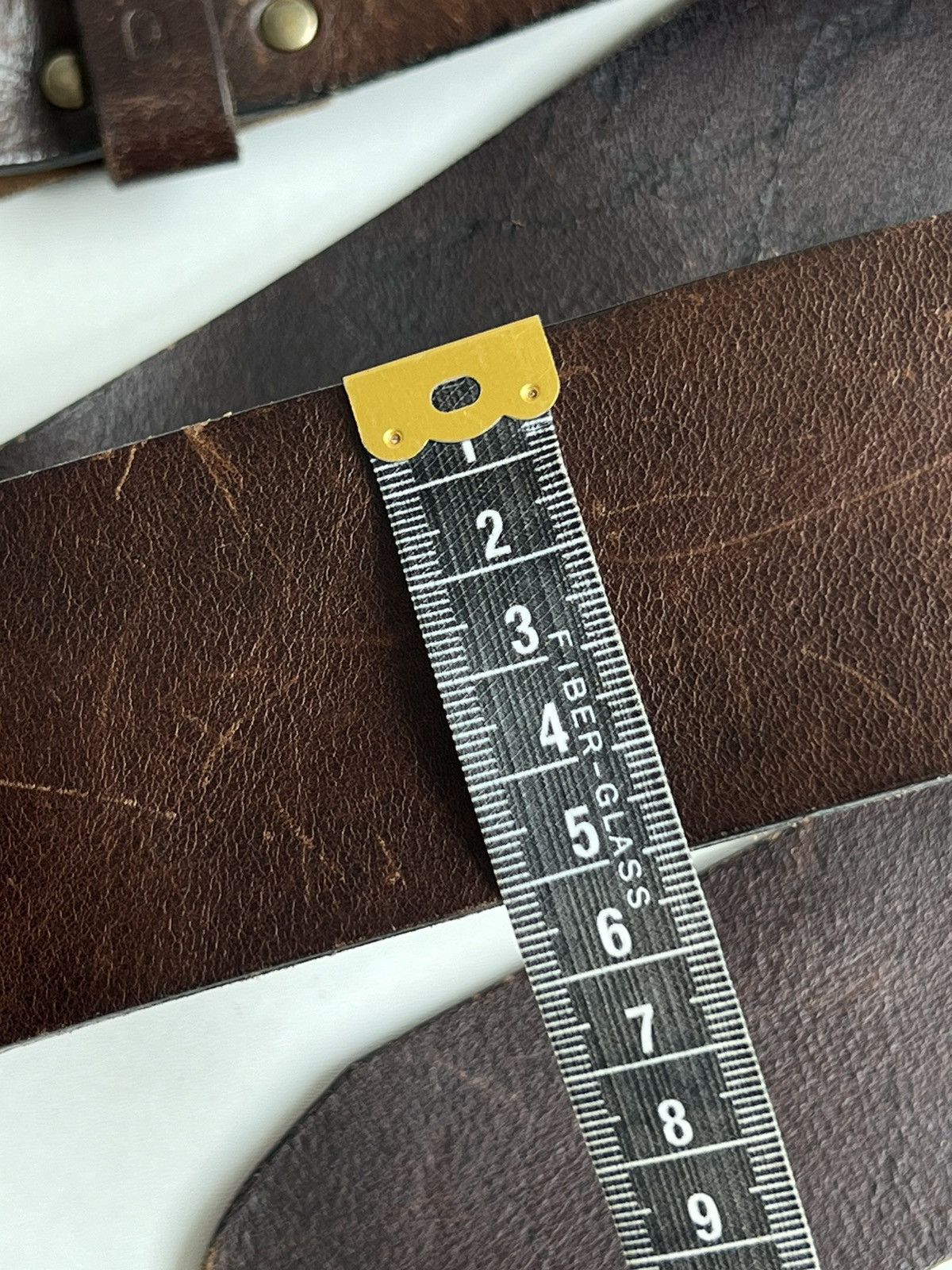 Diesel × Vintage Vintage 90s Diesel Oversized Wide Leather Belt Size ONE SIZE - 17 Thumbnail