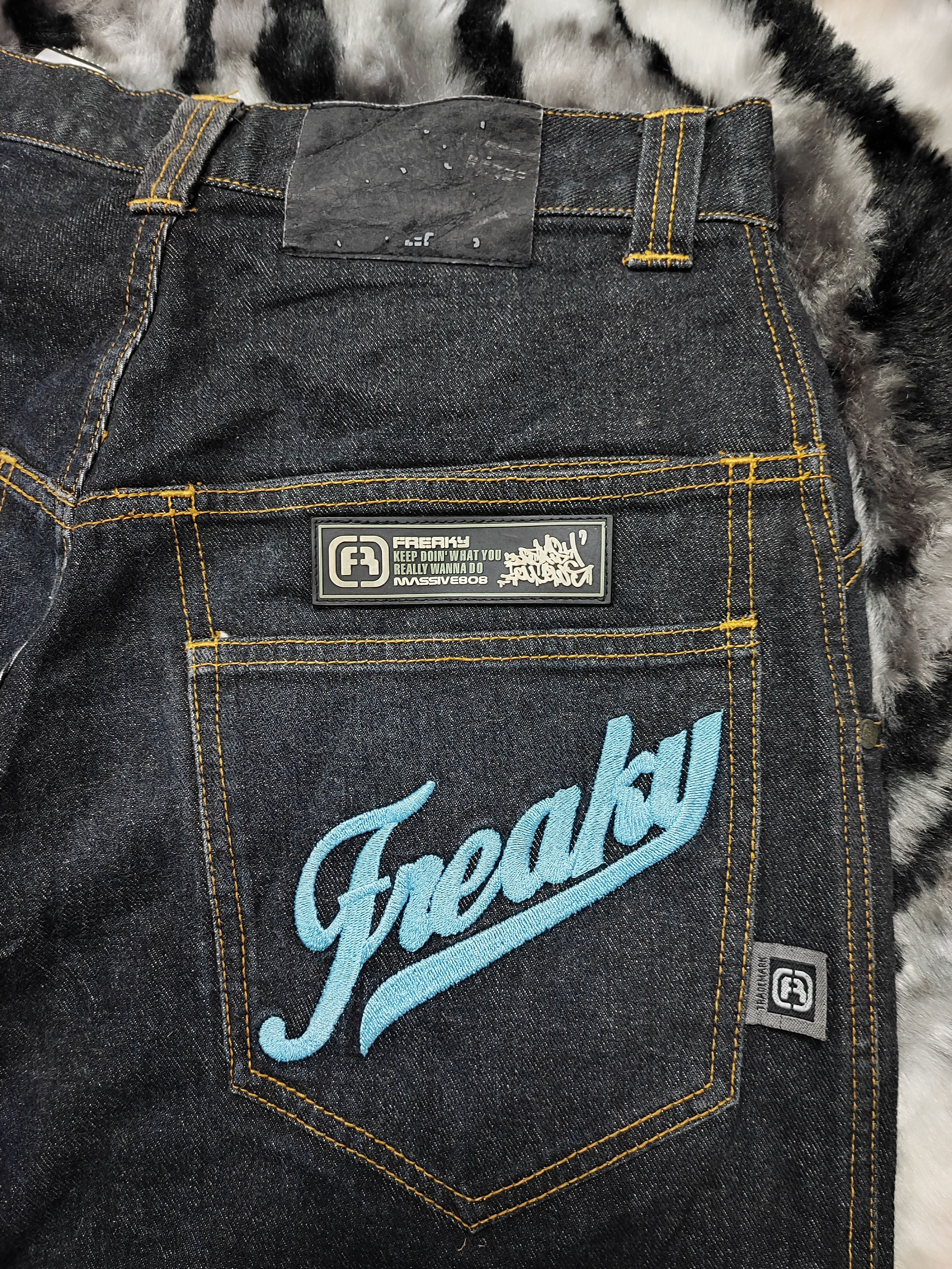 Massive Baggy Skater Pants Freaky Massive Denim Size US 30 / EU 46 - 3 Thumbnail