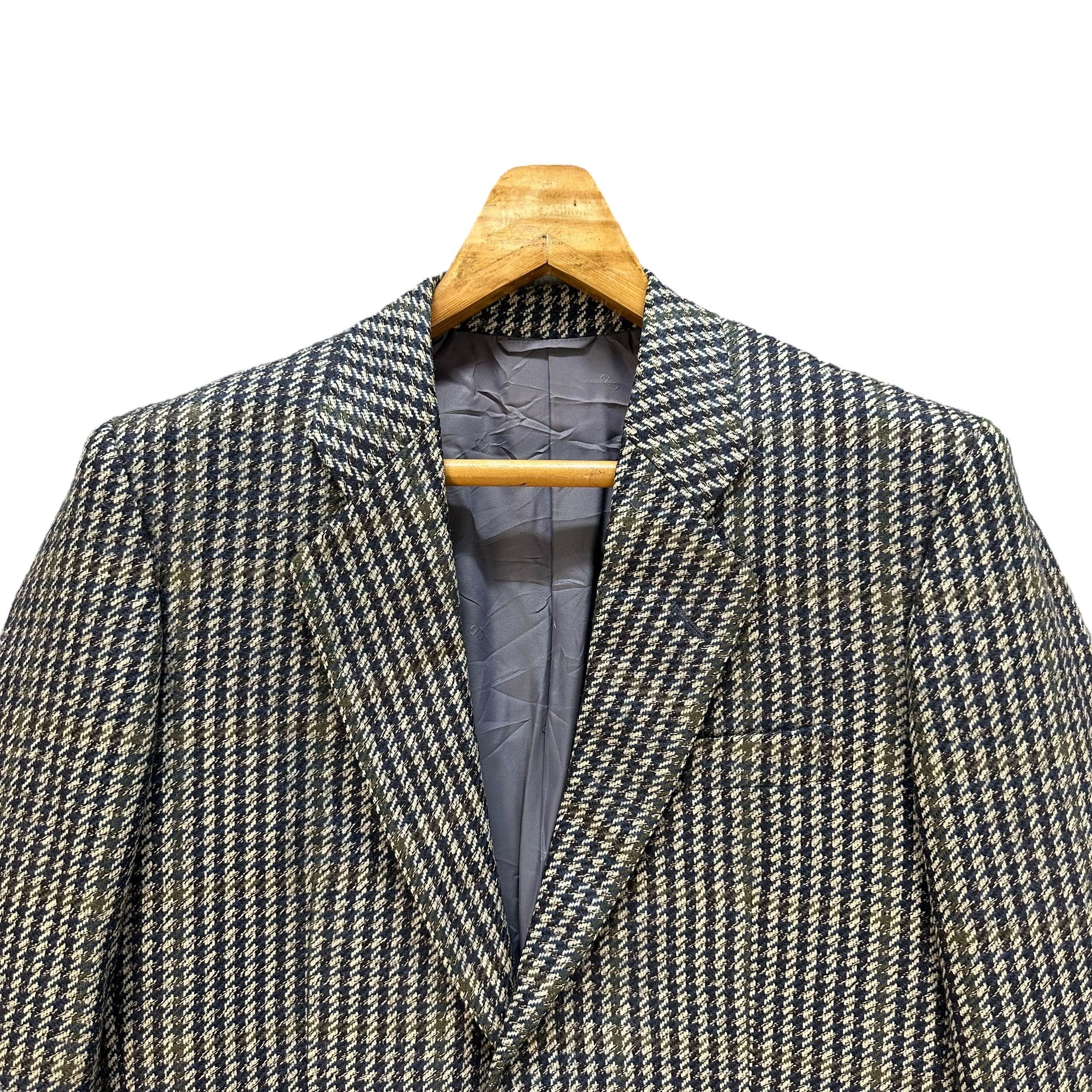 Christian Dior Monsieur CHRISTIAN DIOR MONSIEUR Houndstooth Suit Jacket #012-1423 Size US M / EU 48-50 / 2 - 2 Thumbnail