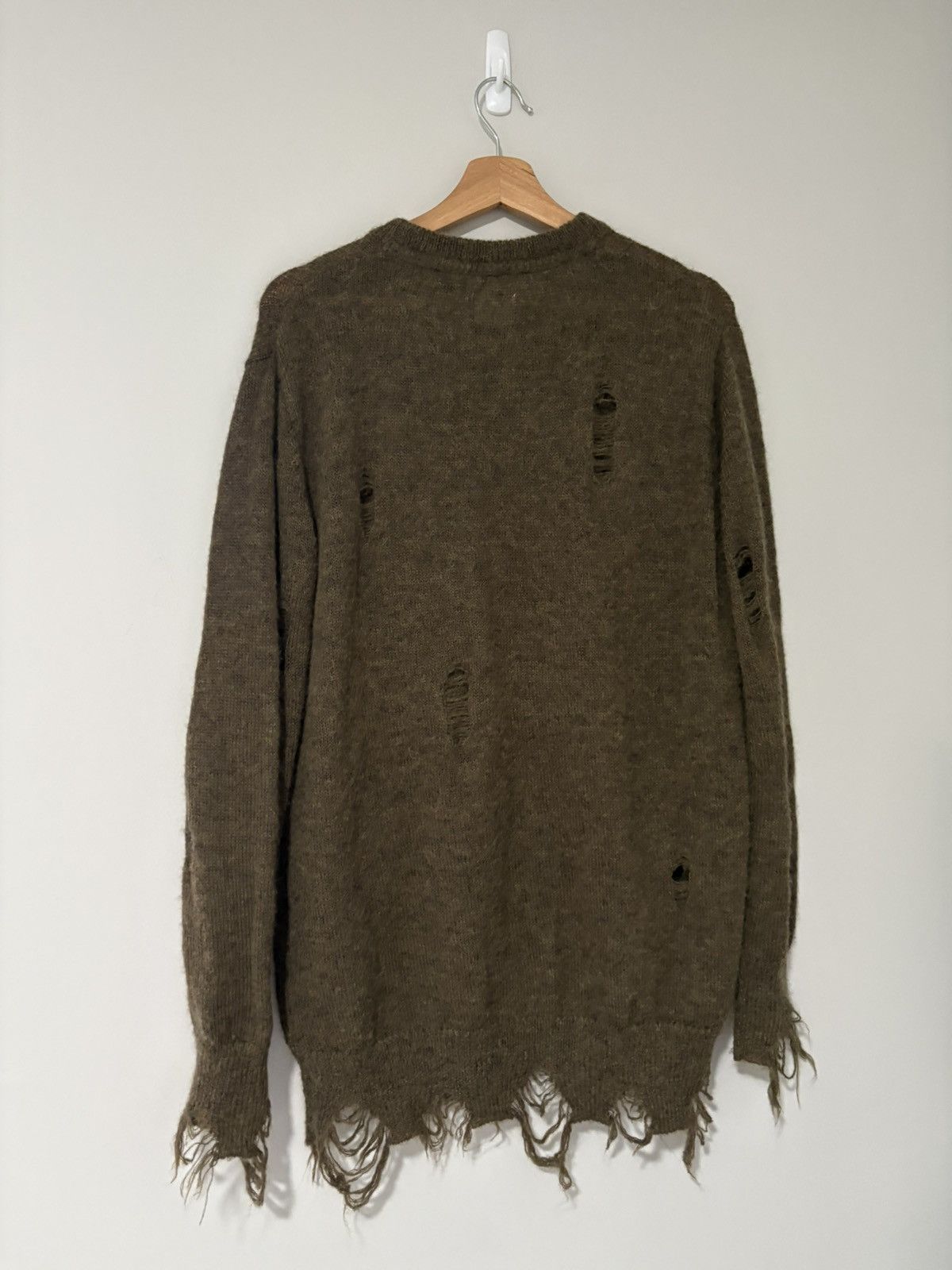 Number (N)ine Number nine green mohair distressed knitwear Size US S / EU 44-46 / 1 - 2 Thumbnail
