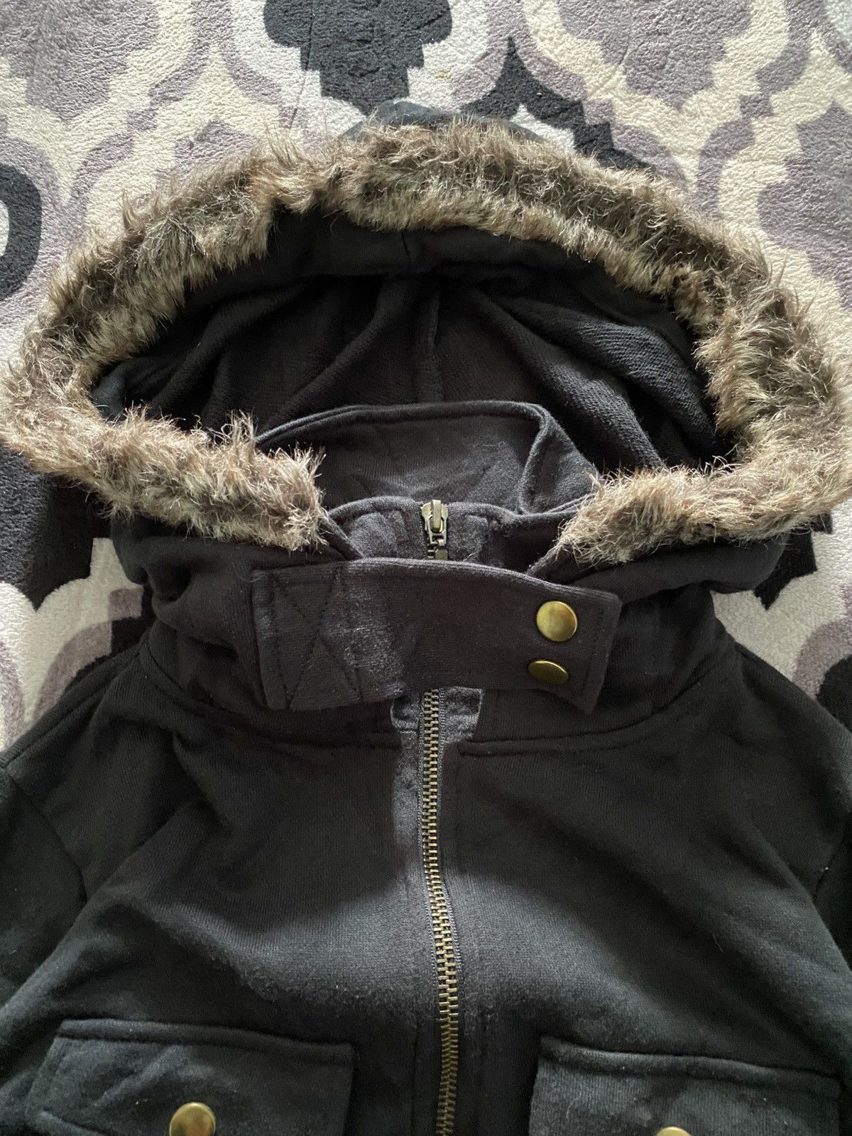 Le Grande Bleu (L.G.B.) EMS EXCITE faux fur punk bondage hoodie Size US M / EU 48-50 / 2 - 4 Thumbnail