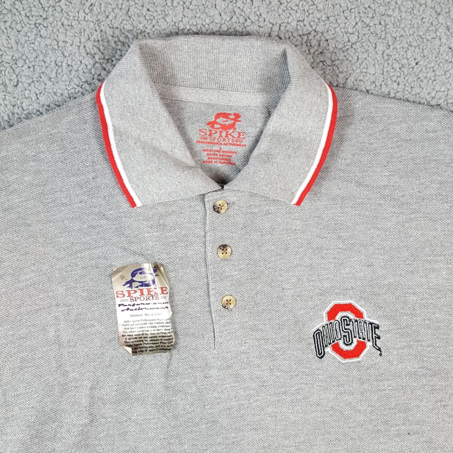 Vintage Ohio State Buckeyes College Football Size L Preppy Polo Golf Shirt Sports OSU Size US L / EU 52-54 / 3 - 2 Thumbnail