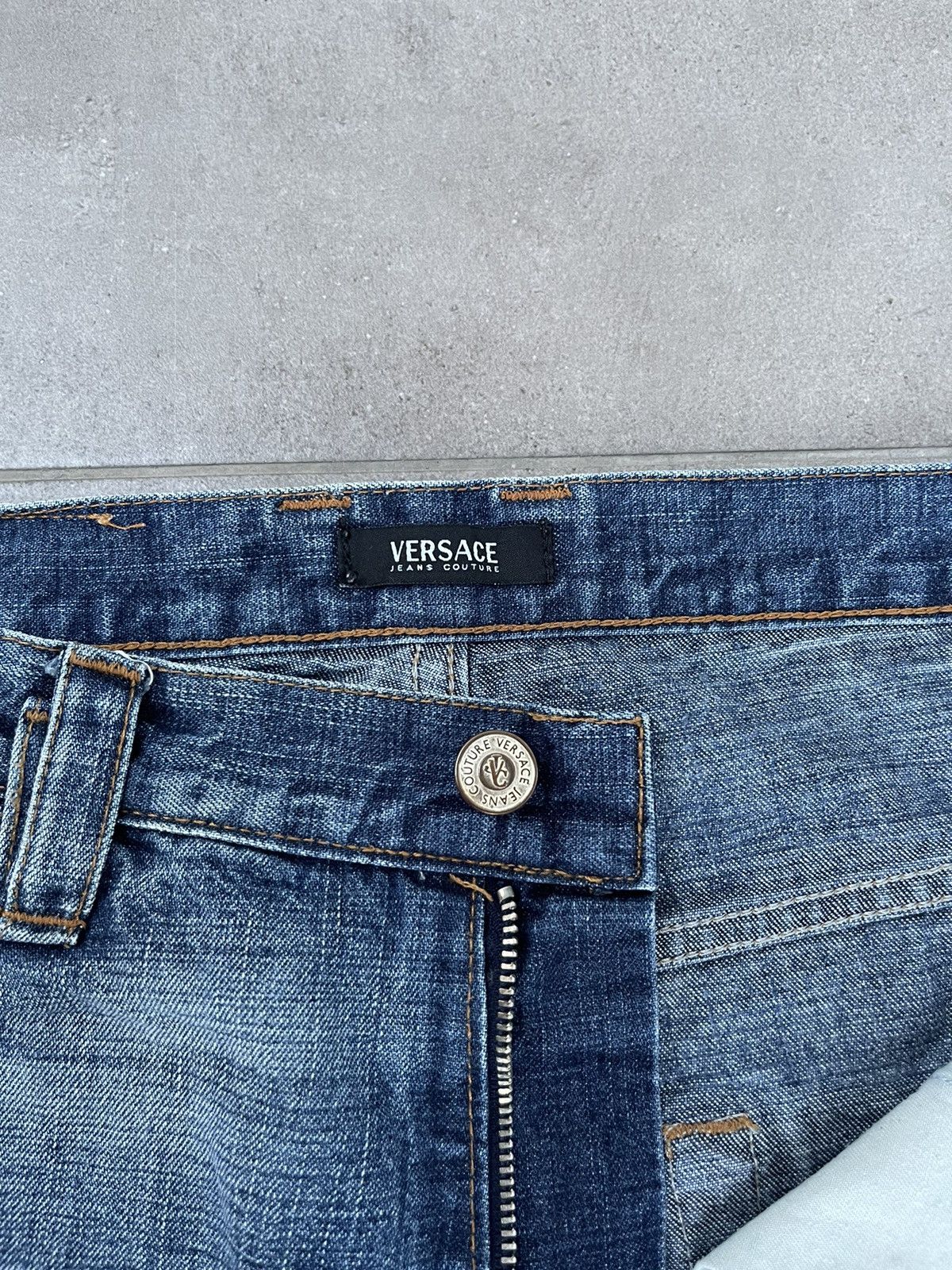 Versace Versace Jeans Couture Distressed Light Indigo Denim Pants Size US 32 / EU 48 - 19 Thumbnail