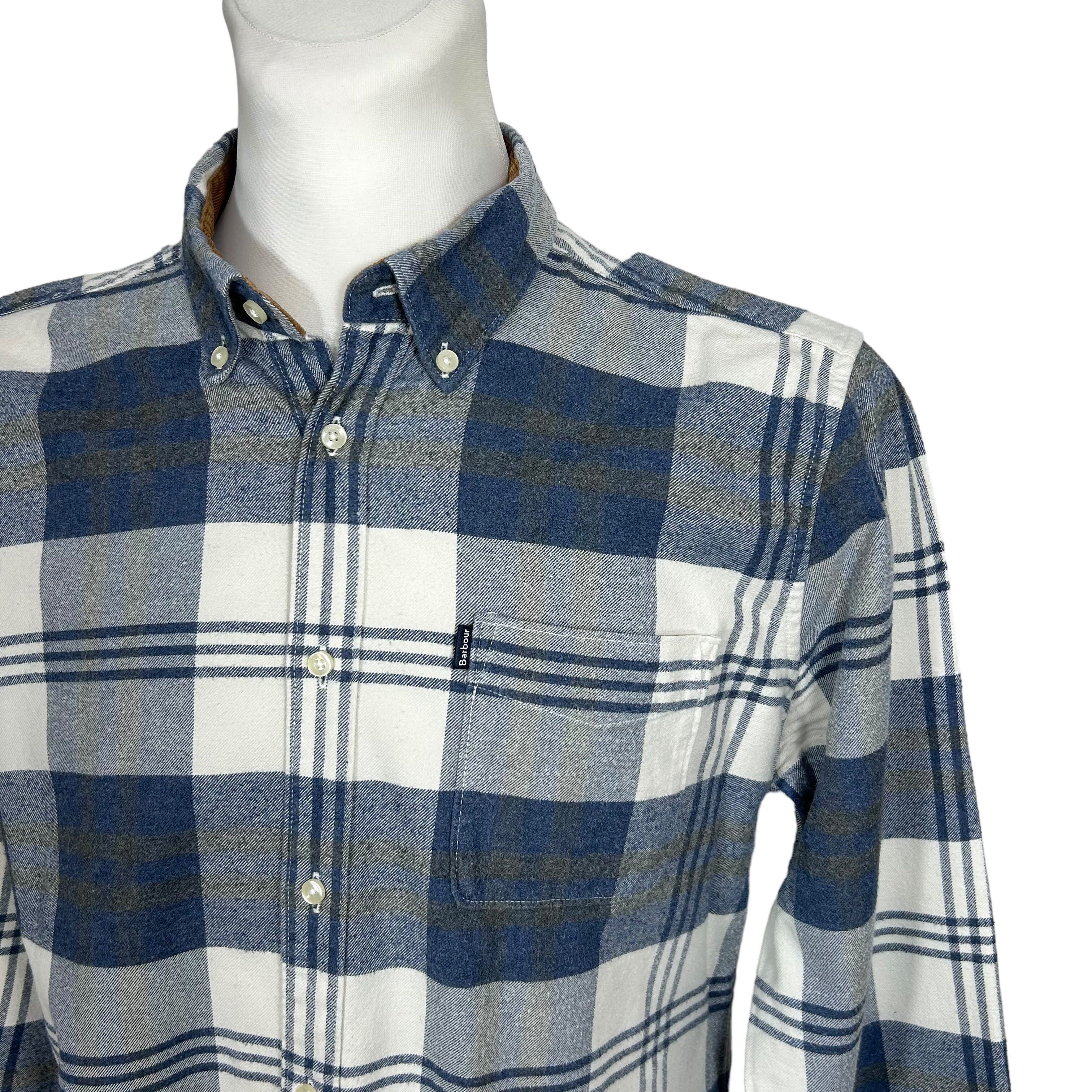 Barbour Barbour Endsleigh Highland Check Blue Plaid Flannel Shirt M Size US M / EU 48-50 / 2 - 3 Thumbnail