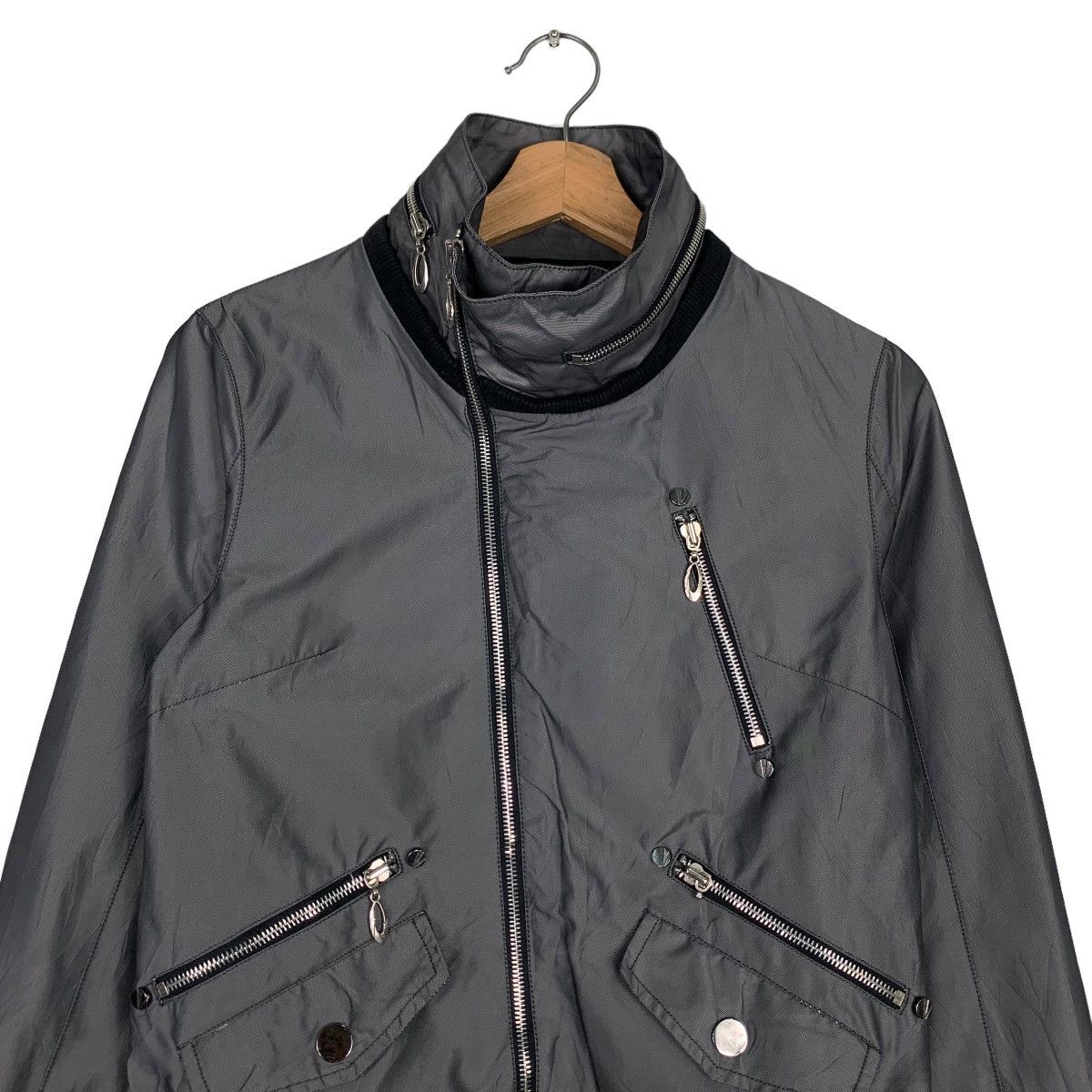 Japanese Brand VISCAP The Exclusive Style Asymmetrical Jacket #0347-C16 Size M / US 6-8 / IT 42-44 - 3 Thumbnail