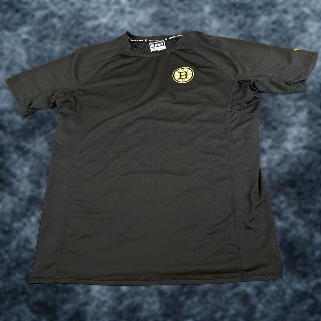 Vintage Fanatics NHL Boston Bruins Shirt Womens XL Black Authentic Pro Performance Crew Neck Short Sleeve T-Shirt Sports Activewear Bruins Gear Size XL / US 12-14 / IT 48-50 - 1 Thumbnail