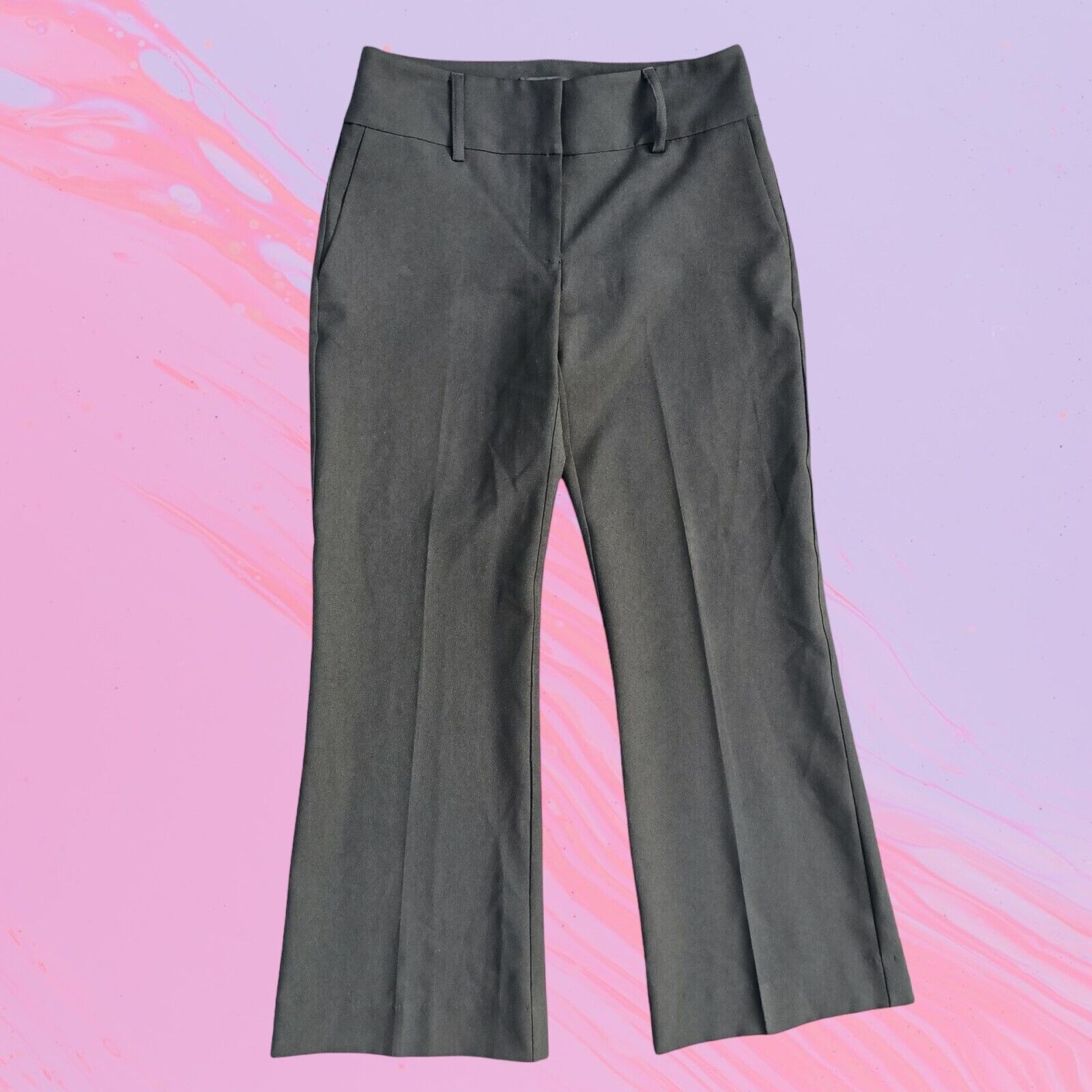 Vintage Vintage Y2K 2000s Portmans Pants Black Flare Bootcut Size 8 Size 27" / US 4 / IT 40 - 1 Thumbnail