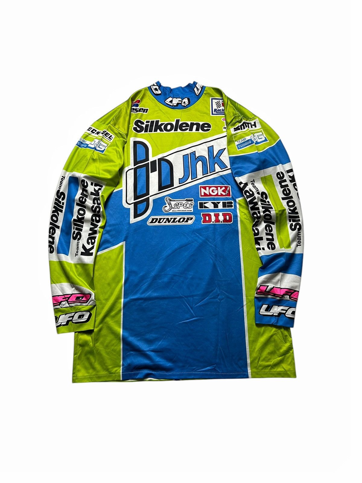 Gear for Sports × Vintage Rare Vintage 90s Kawasaki Team Racing UFO Jersey Motocross Size US L / EU 52-54 / 3 - 2 Thumbnail