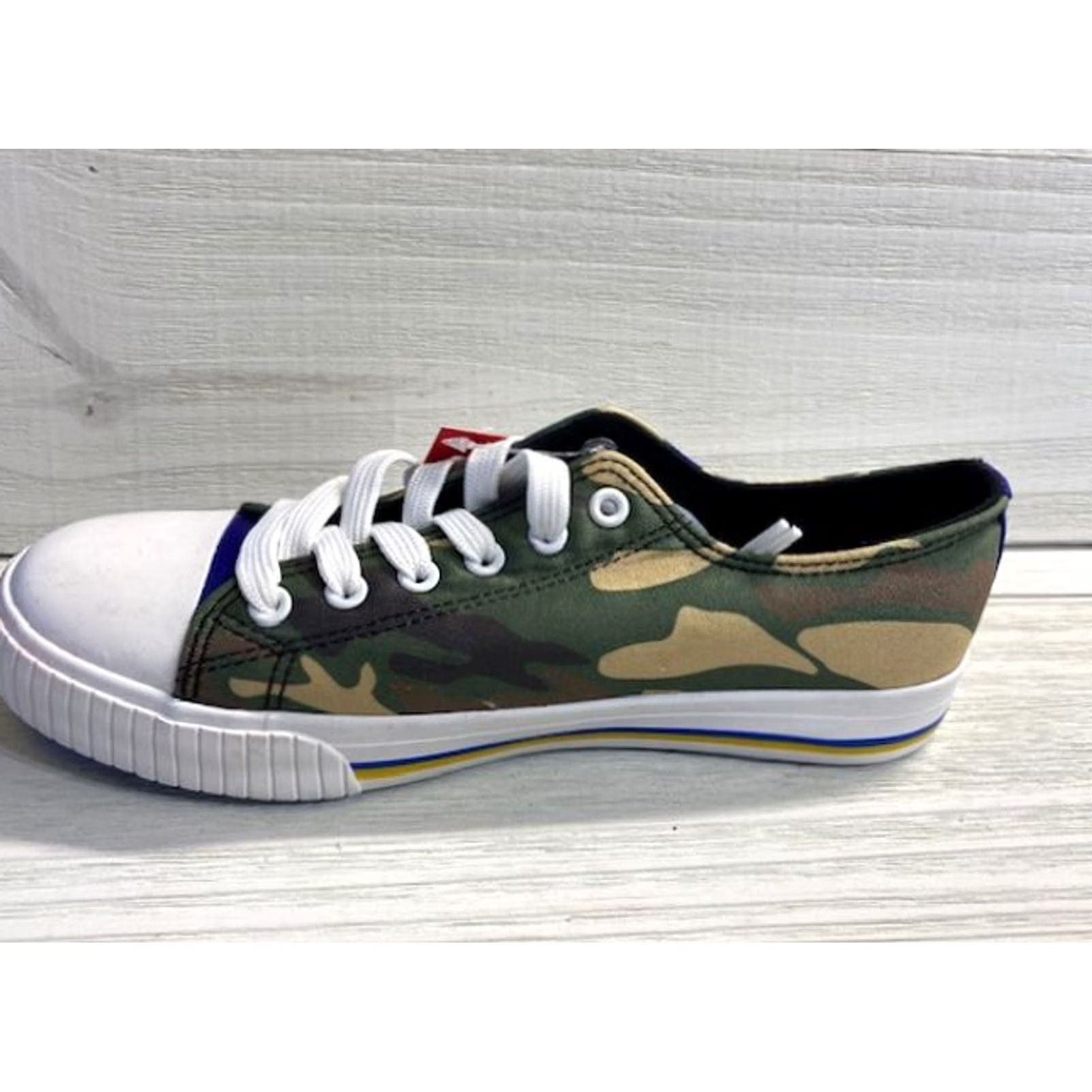 Vintage FOCO Los Angeles Rams Womens Low Top Camo Canvas Shoe Size 9 Brand New Size M / US 6-8 / IT 42-44 - 2 Thumbnail