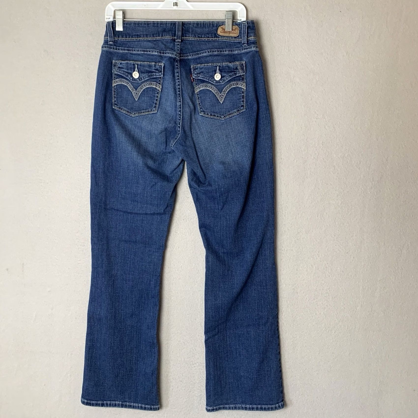 Levi's Levi's 529 Curvy Boot Cut Jeans Women 30 Blue Flap Pocket Design Denim 5-Pocket Western Preppy 90s Hipster Vintage No Size 30" / US 8 / IT 44 - 2 Thumbnail