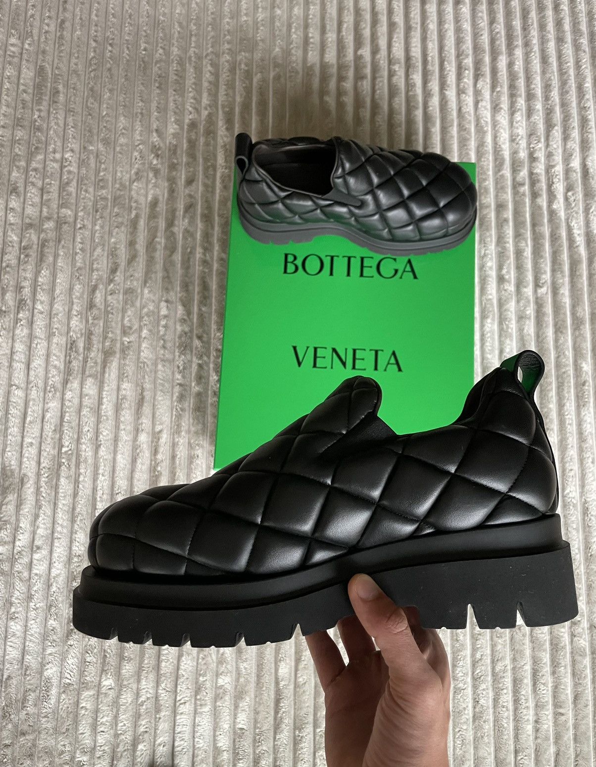 Bottega Veneta Quilted Slip-On Shoes Size 41.5 | Grailed