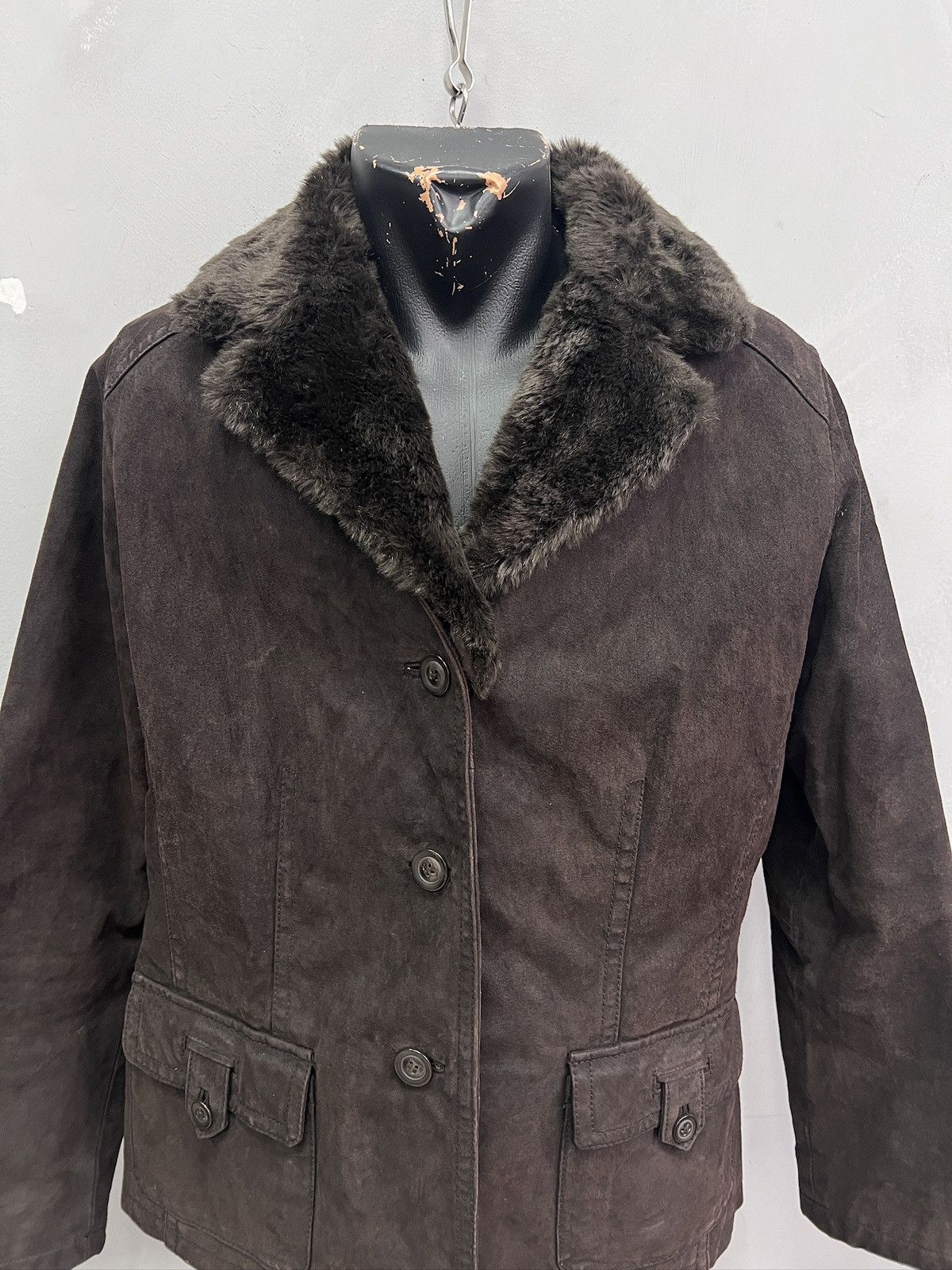 Hysteric Glamour Suede leather fur collar gothic leather jacket y2k style Size US M / EU 48-50 / 2 - 2 Thumbnail