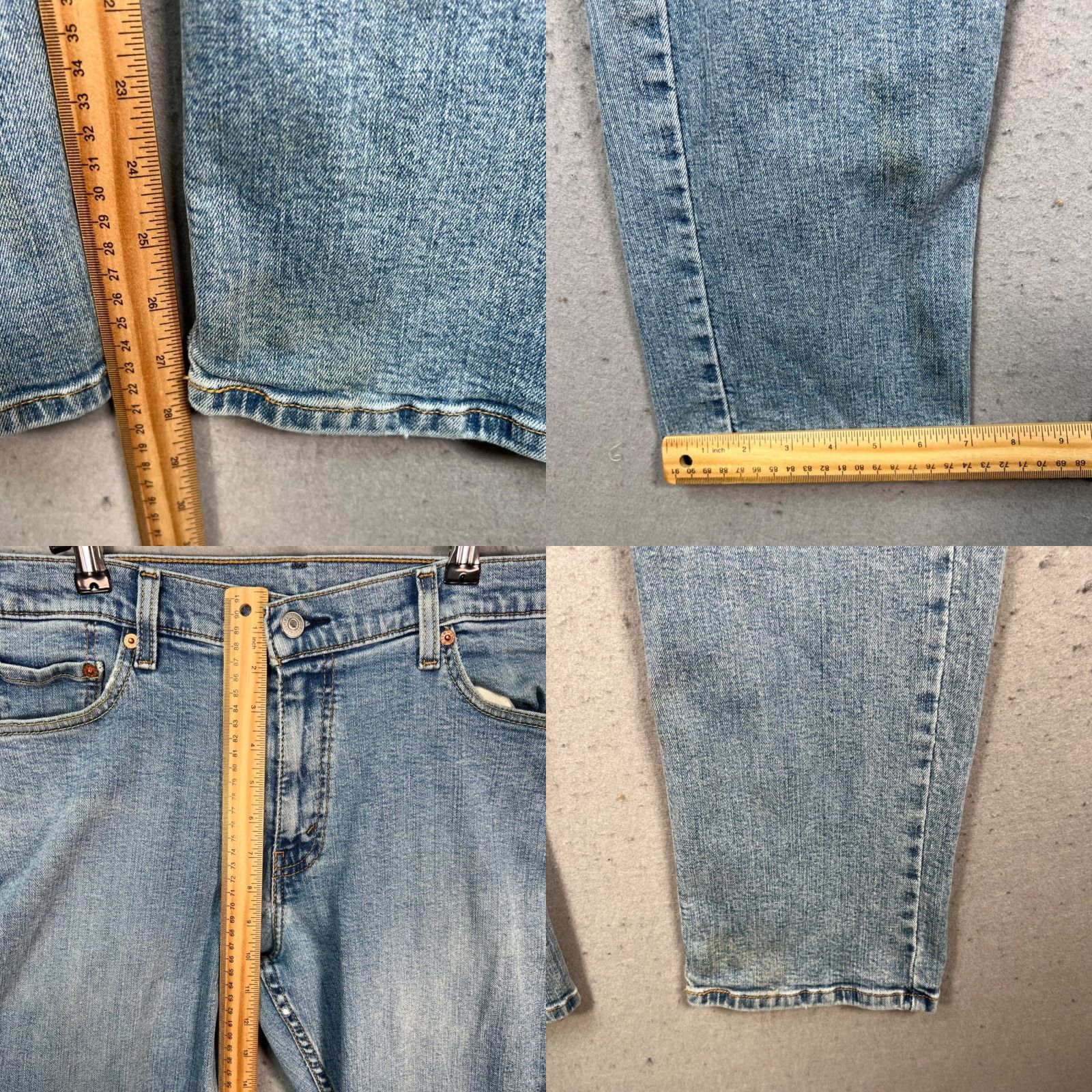 Levi's Levi's 511 Jeans Slim Fit Light Wash Denim 33x29 Blue Men Regular Slim Levi's 500 Series Pants Nine 9-? Size US 33 - 8 Thumbnail