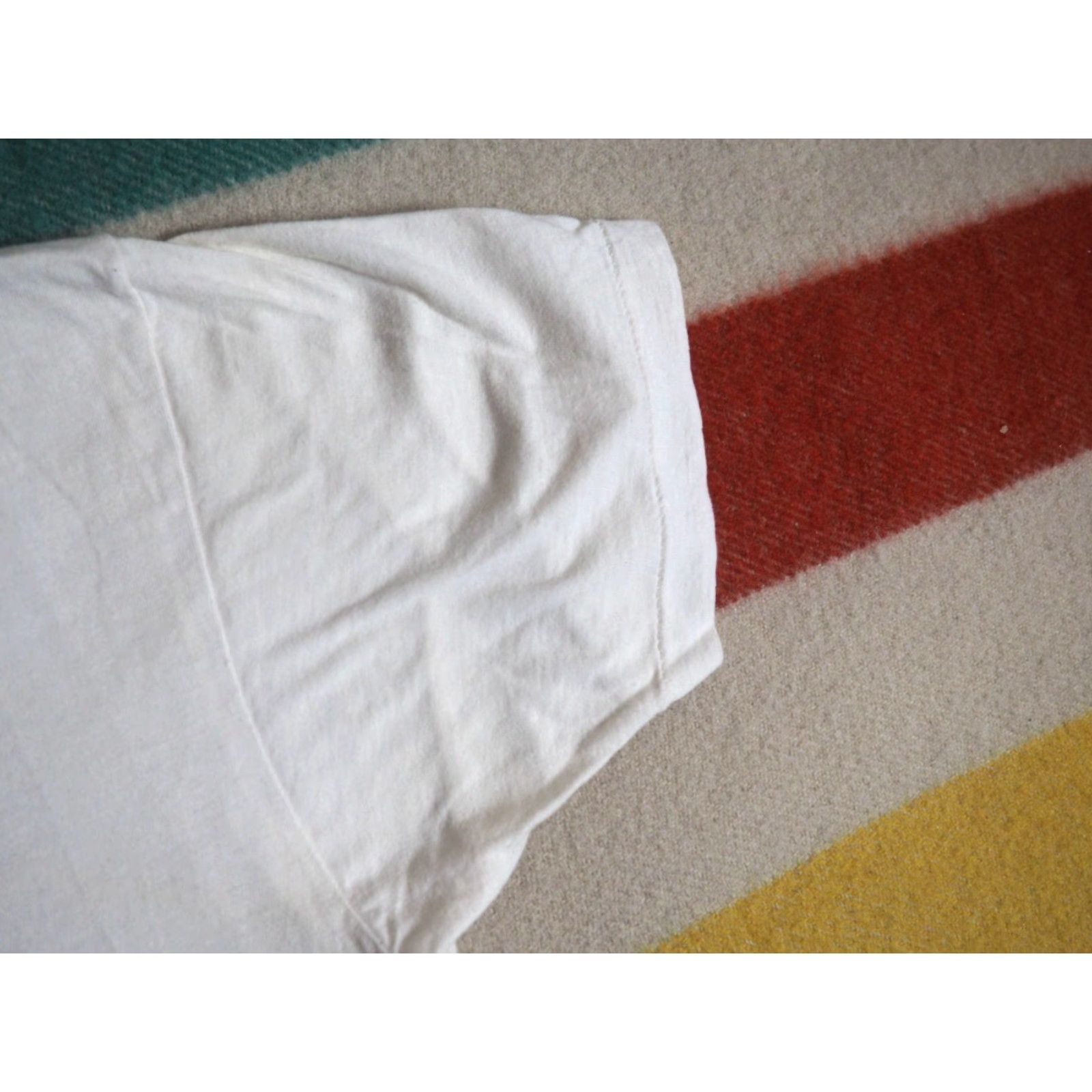 Vintage VINTAGE BVD T-Shirt Mens M White 70s Cotton Crew Neck Short Sleeve USA Made Blank Tee Size US M / EU 48-50 / 2 - 5 Thumbnail