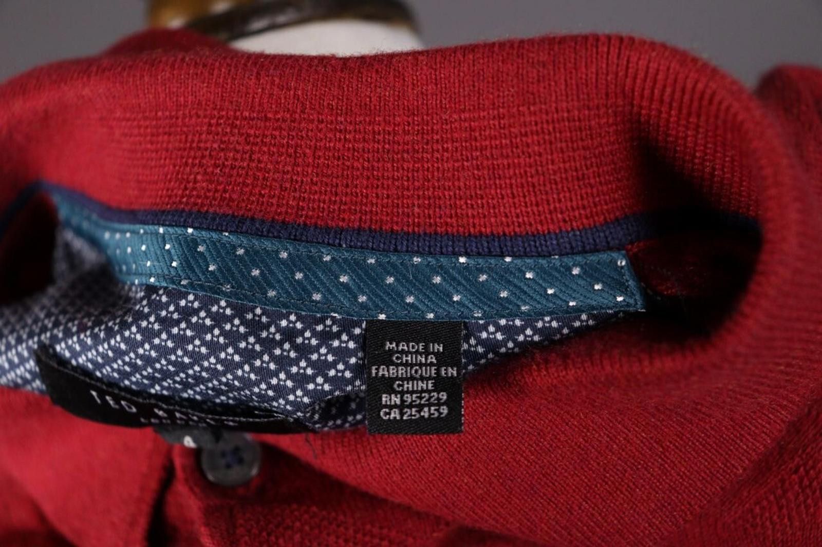 Ted Baker Ted Baker London Red Knit Long Sleeve Sweater Size 4 Size US M / EU 48-50 / 2 - 10 Thumbnail