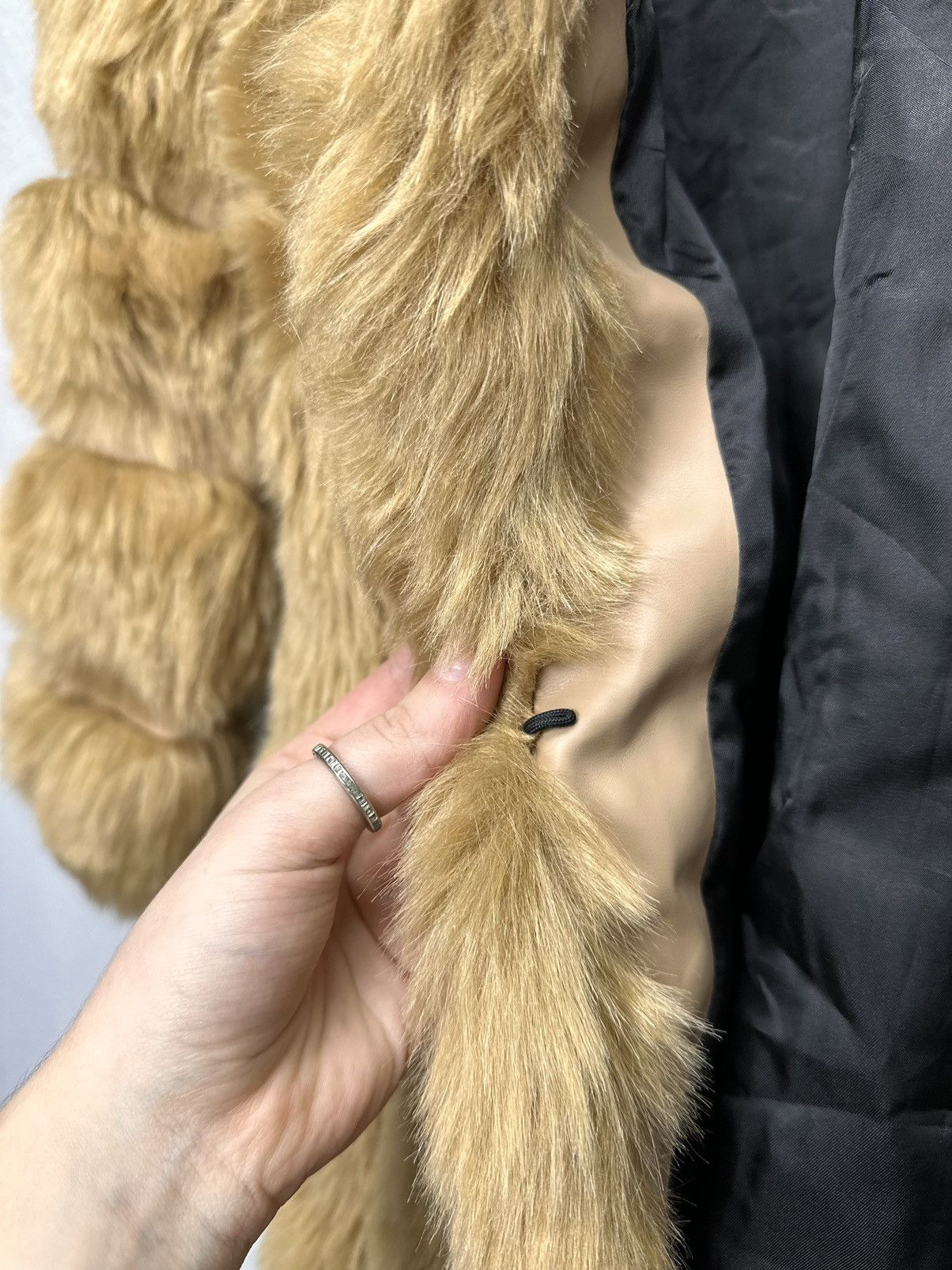If Six Was Nine Vintage Army Military Fur Hood Jacket Y2K Utility Cropped Size S / US 4 / IT 40 - 8 Thumbnail