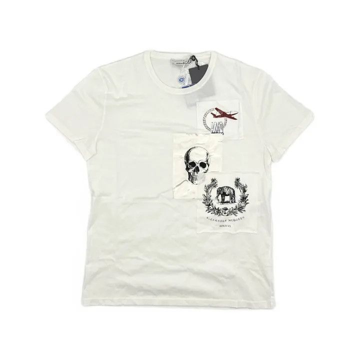 Alexander McQueen Alexander McQueen Casual Graphic Print T-Shirt 0079 Size L / US 10 / IT 46 - 1 Thumbnail