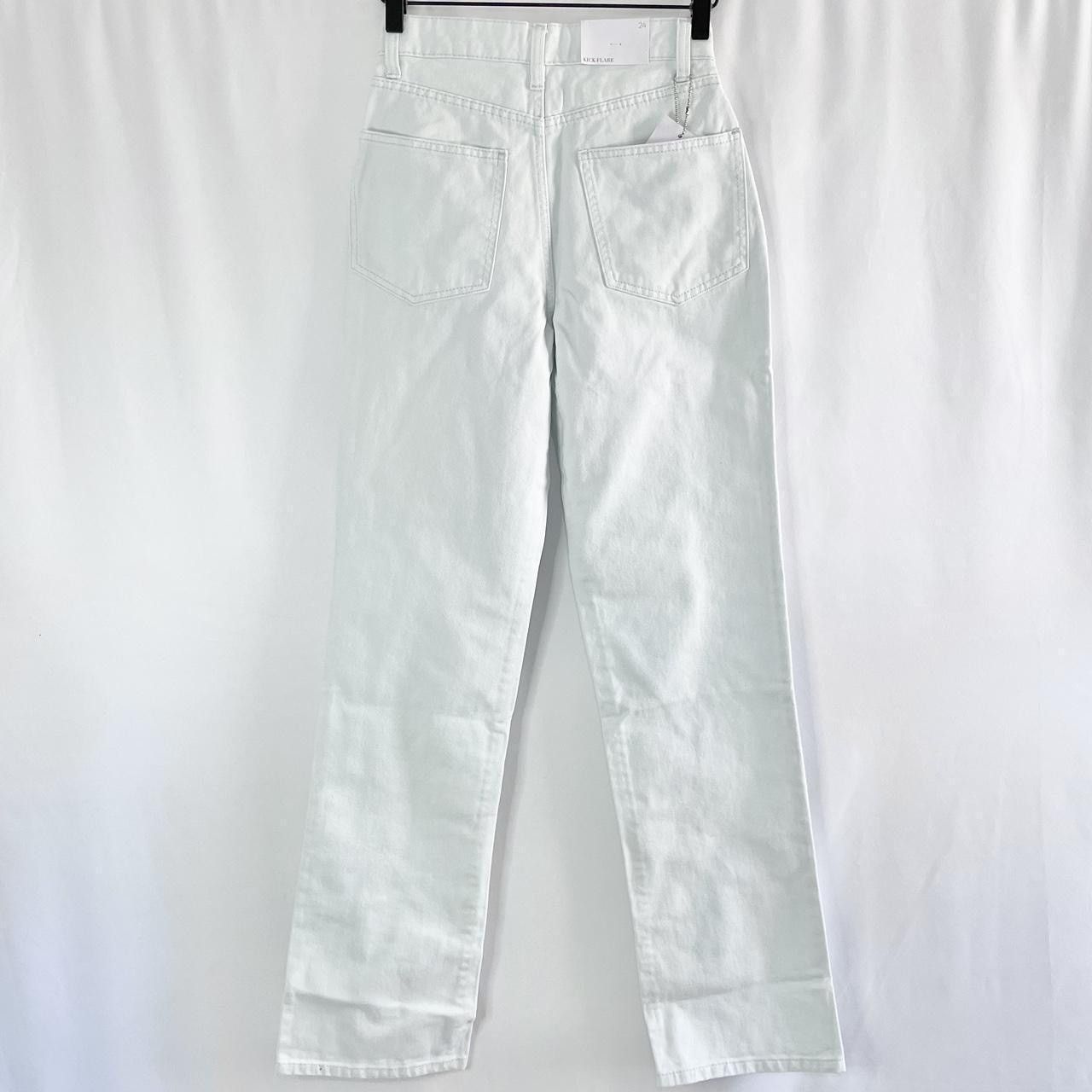 WeWoreWhat We Wore What Kick Flare High Rise Jeans Cotton Light Denim Size 24" / US 00 / IT 34 - 6 Thumbnail